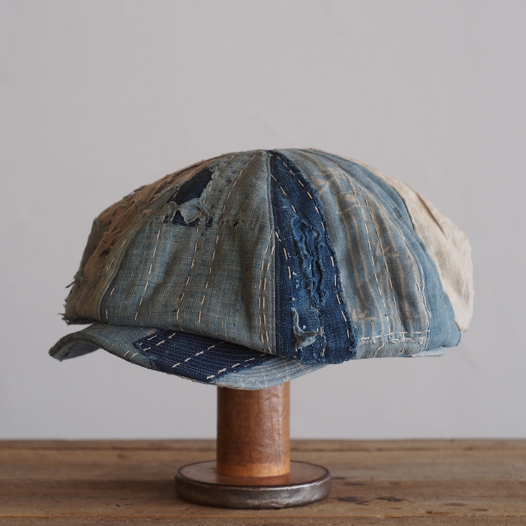 BORO(襤褸)CAP ~type newsboy~60 meiji-taisho
