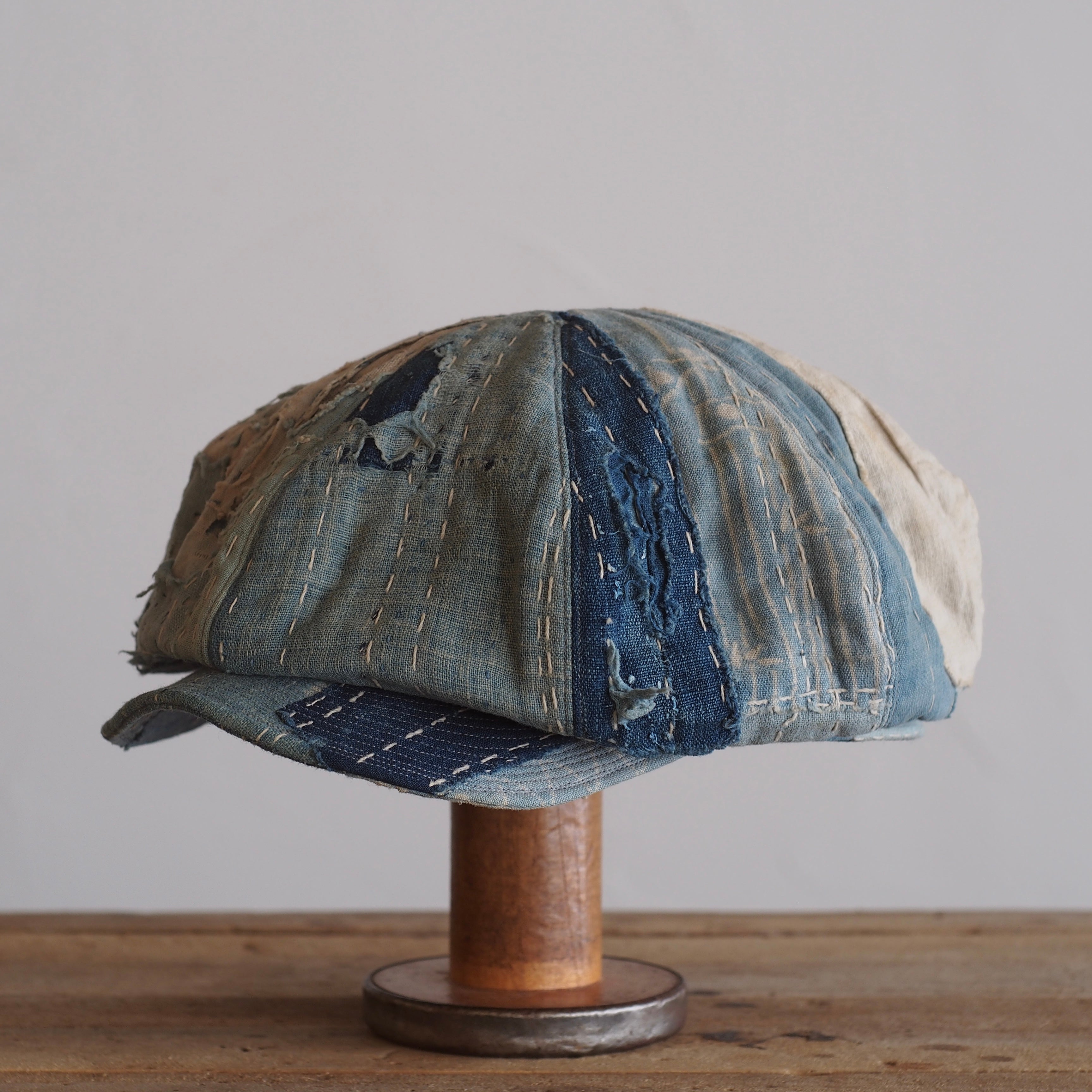 BORO(襤褸)CAP ~type newsboy~60 meiji-taisho