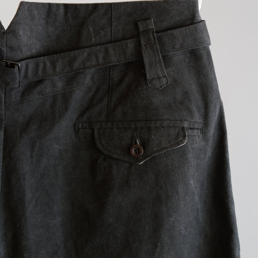 NORA WORK PANTS~japan old black cotton fabric~
