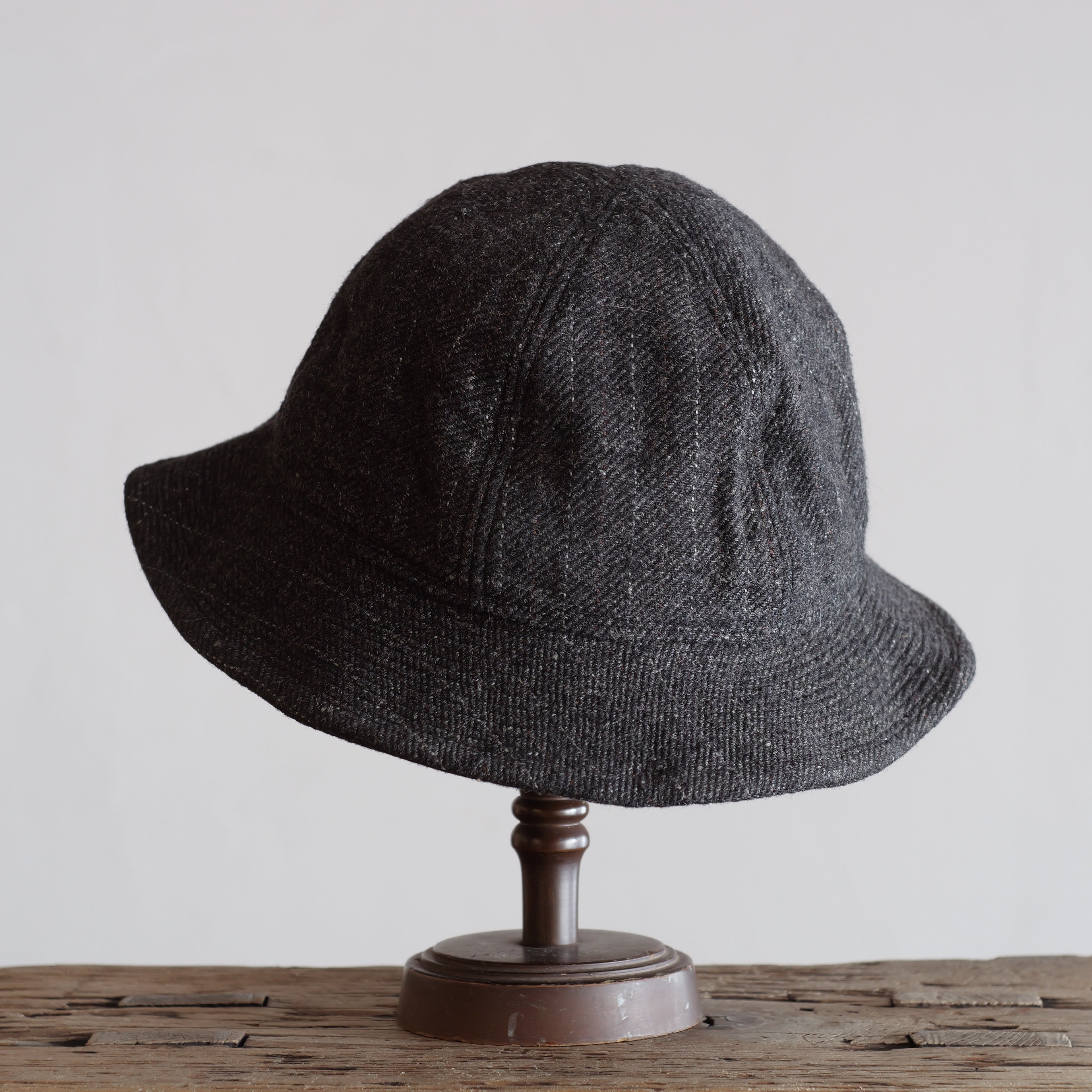 NORA HAT ~type 2nd~japan old wool stripe fabric