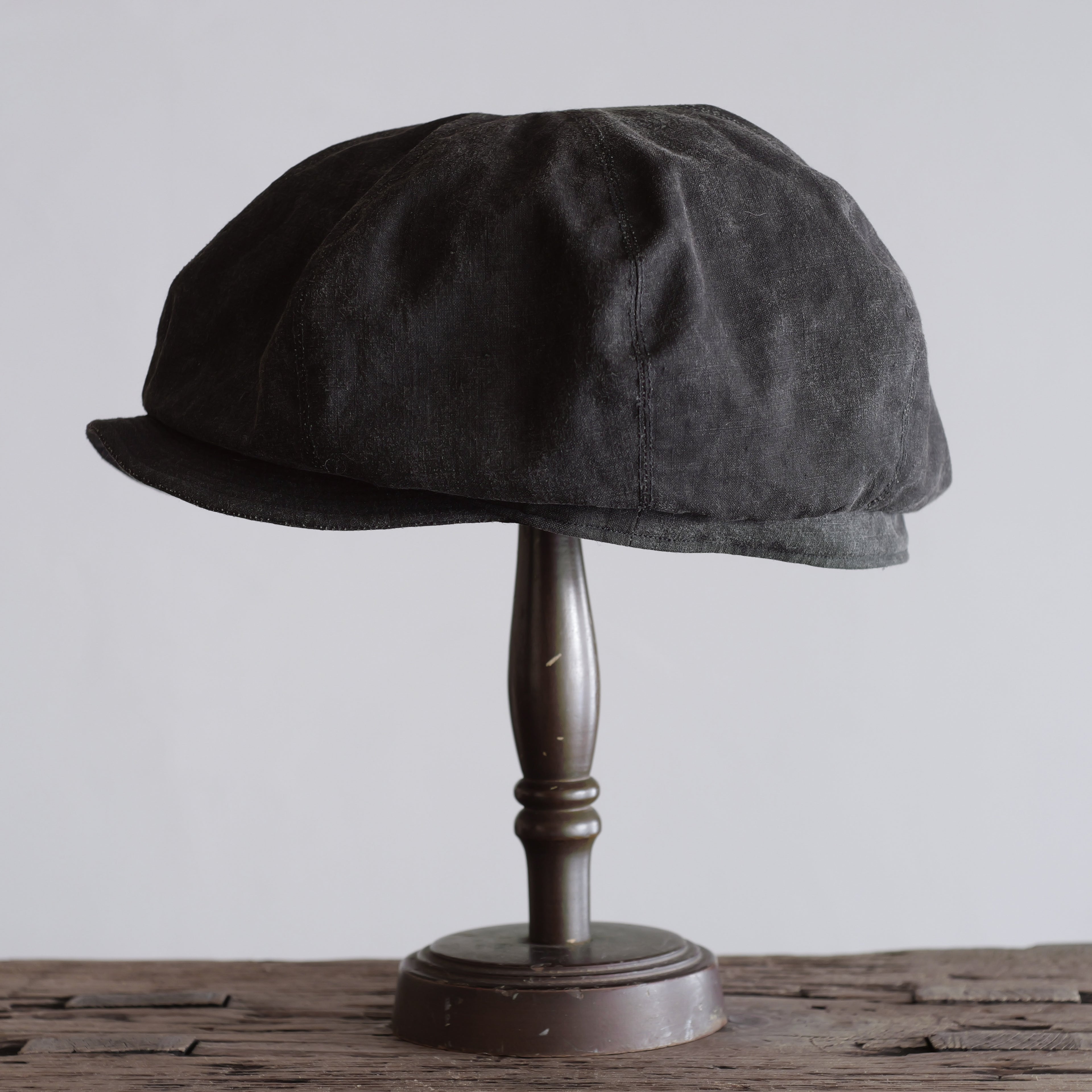 NORA CAP ~type newsboy~60 japan old black cotton