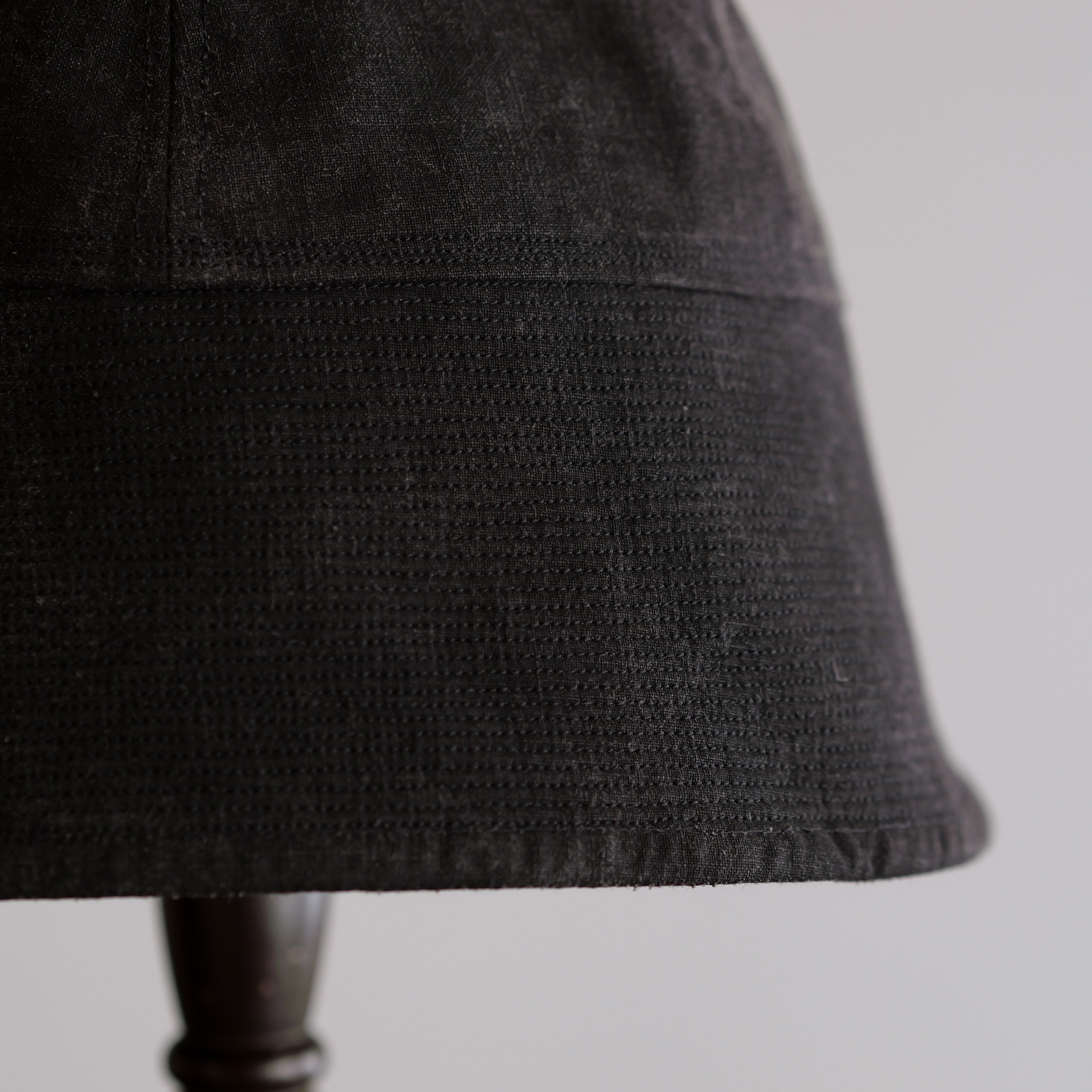 NORA HAT ~type 1st~japan old black cotton fabric⓵