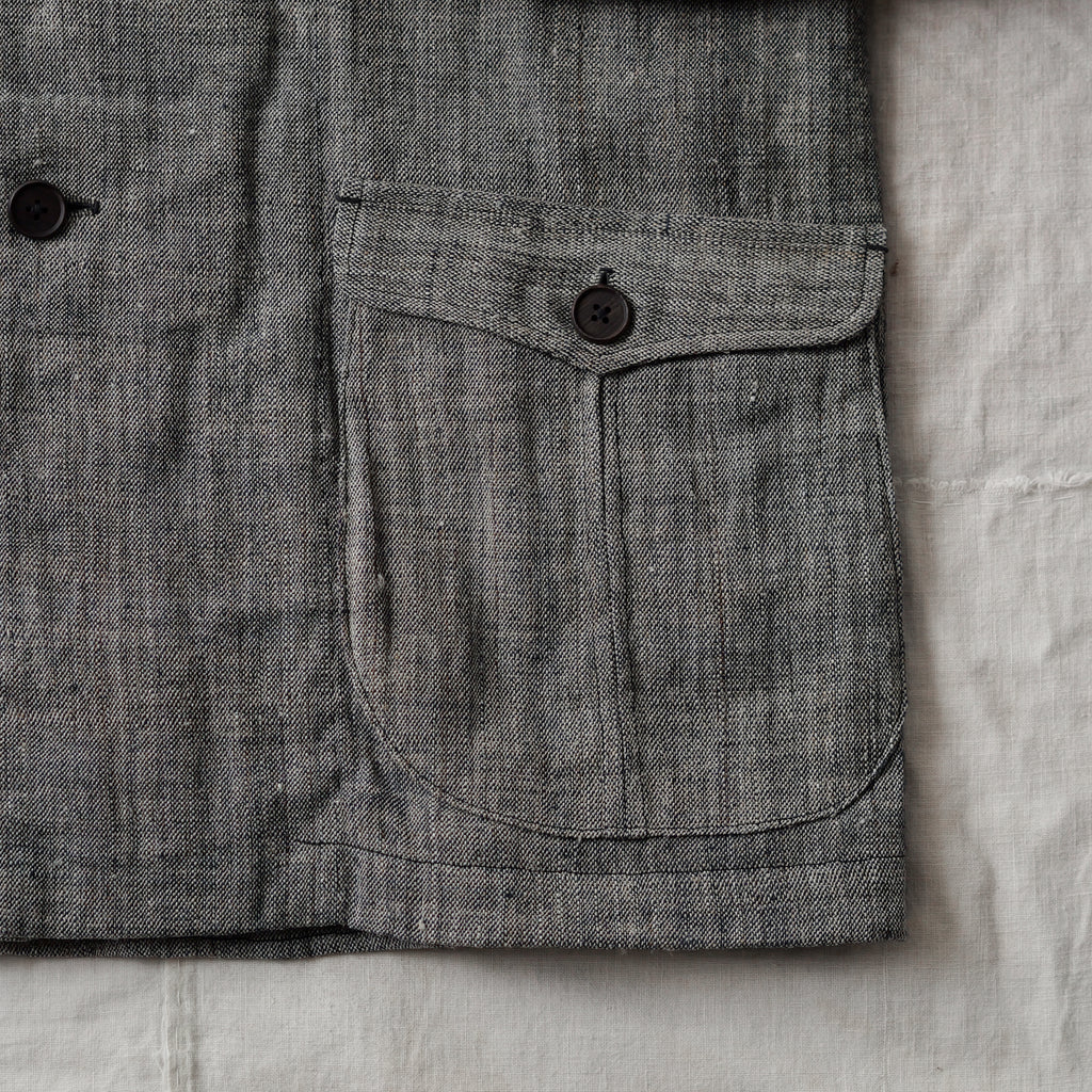 NORA JACKET -antique japanese cotton/hemp-