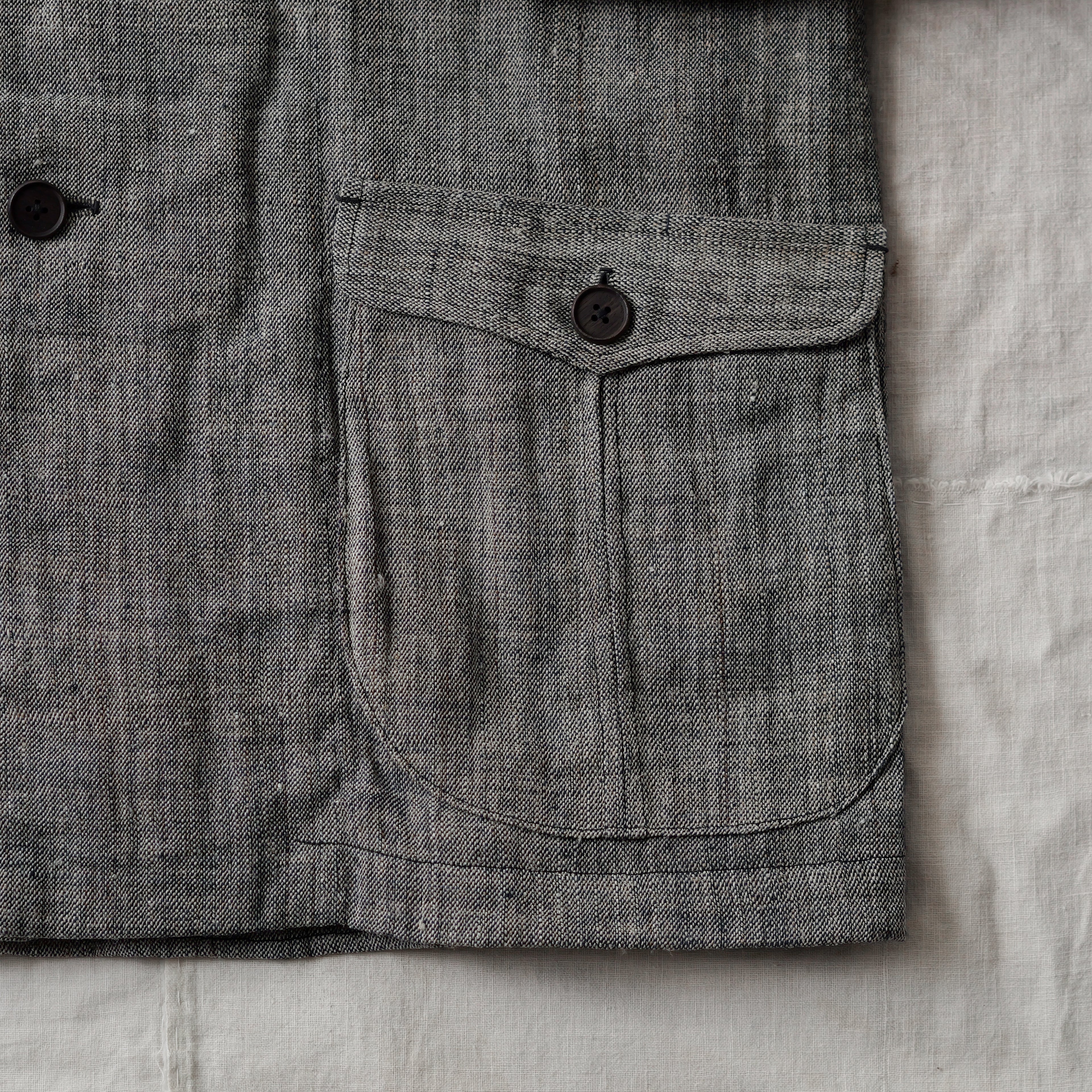 NORA JACKET -antique japanese cotton/hemp-