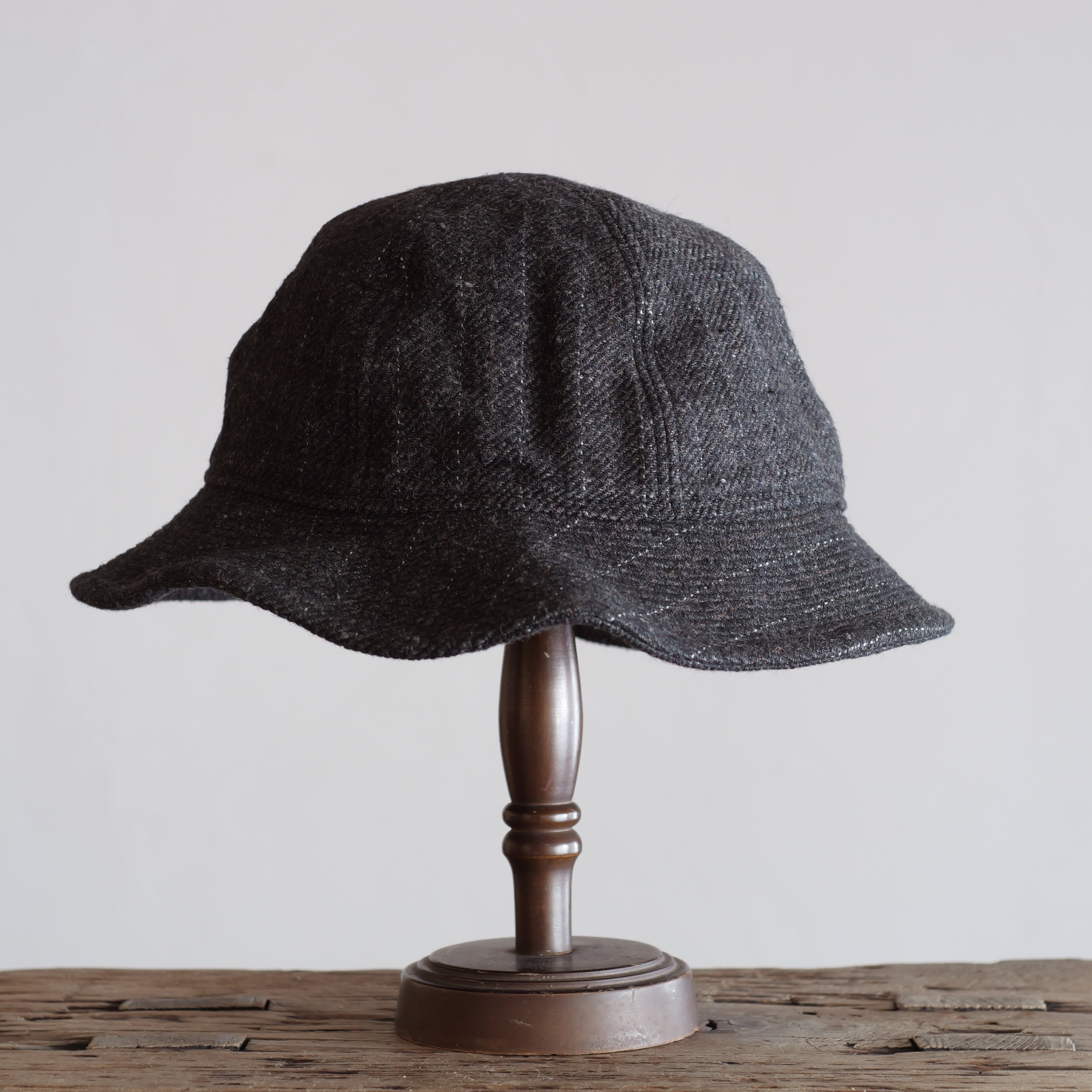 NORA HAT ~type 2nd~japan old wool stripe fabric