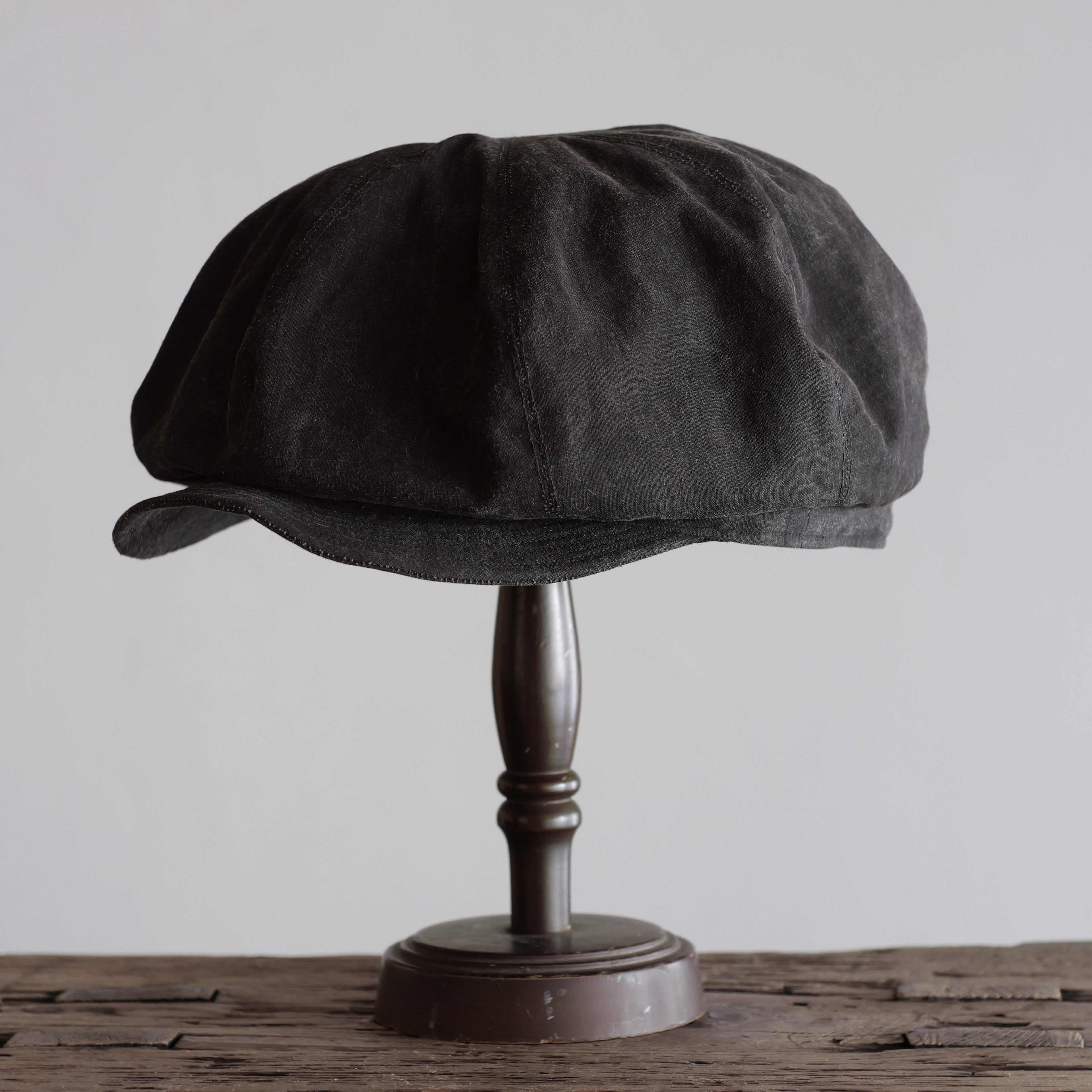 NORA CAP ~type newsboy~60 japan old black cotton