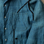 NORA JACKET -antique japanese indigo hemp-