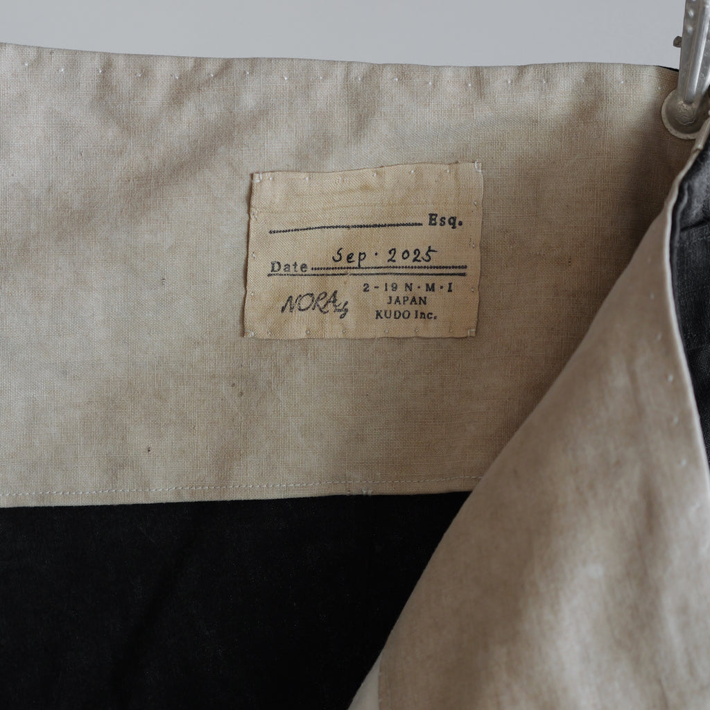 NORA WORK PANTS~japan old black cotton fabric~
