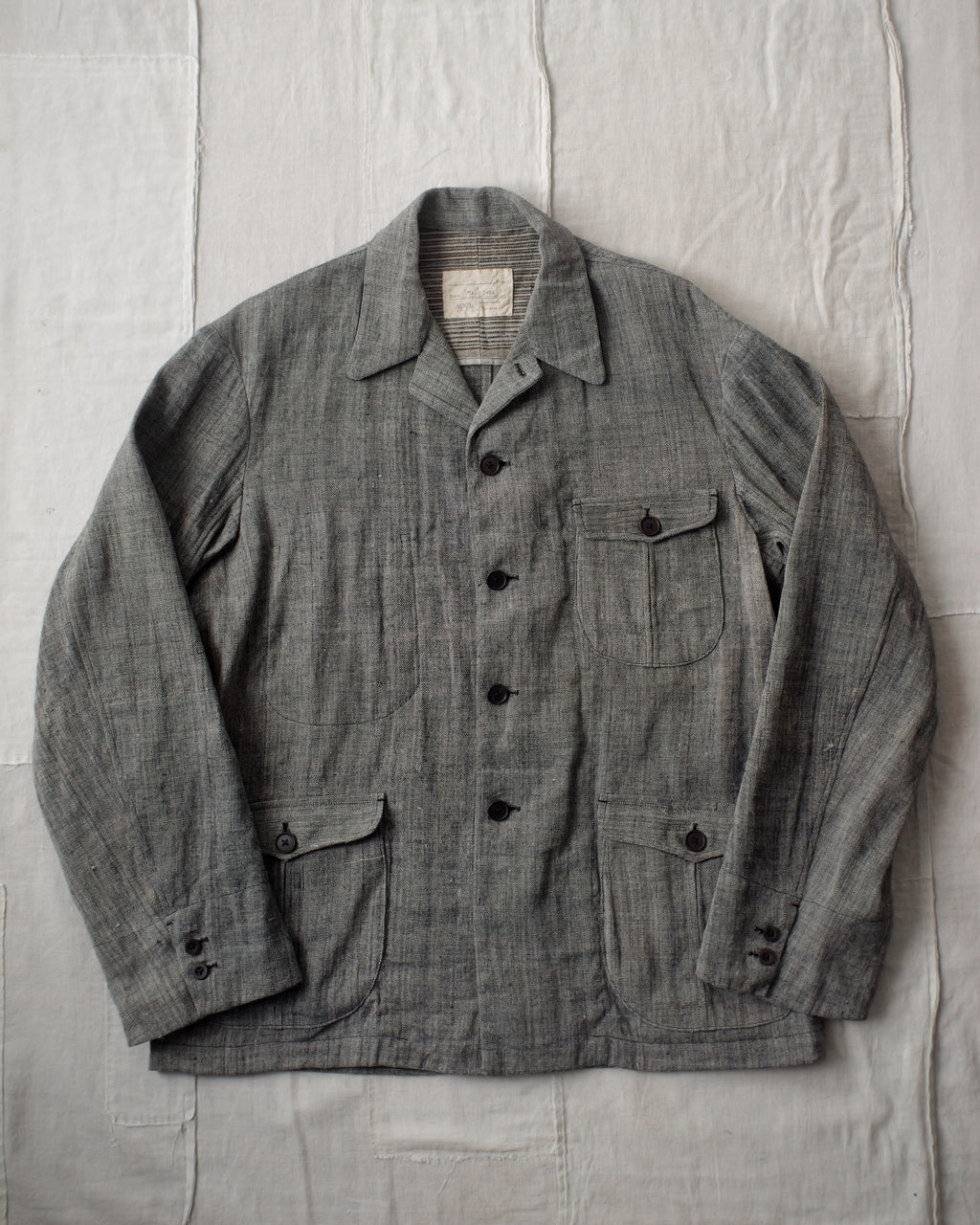 NORA JACKET -antique japanese cotton/hemp-