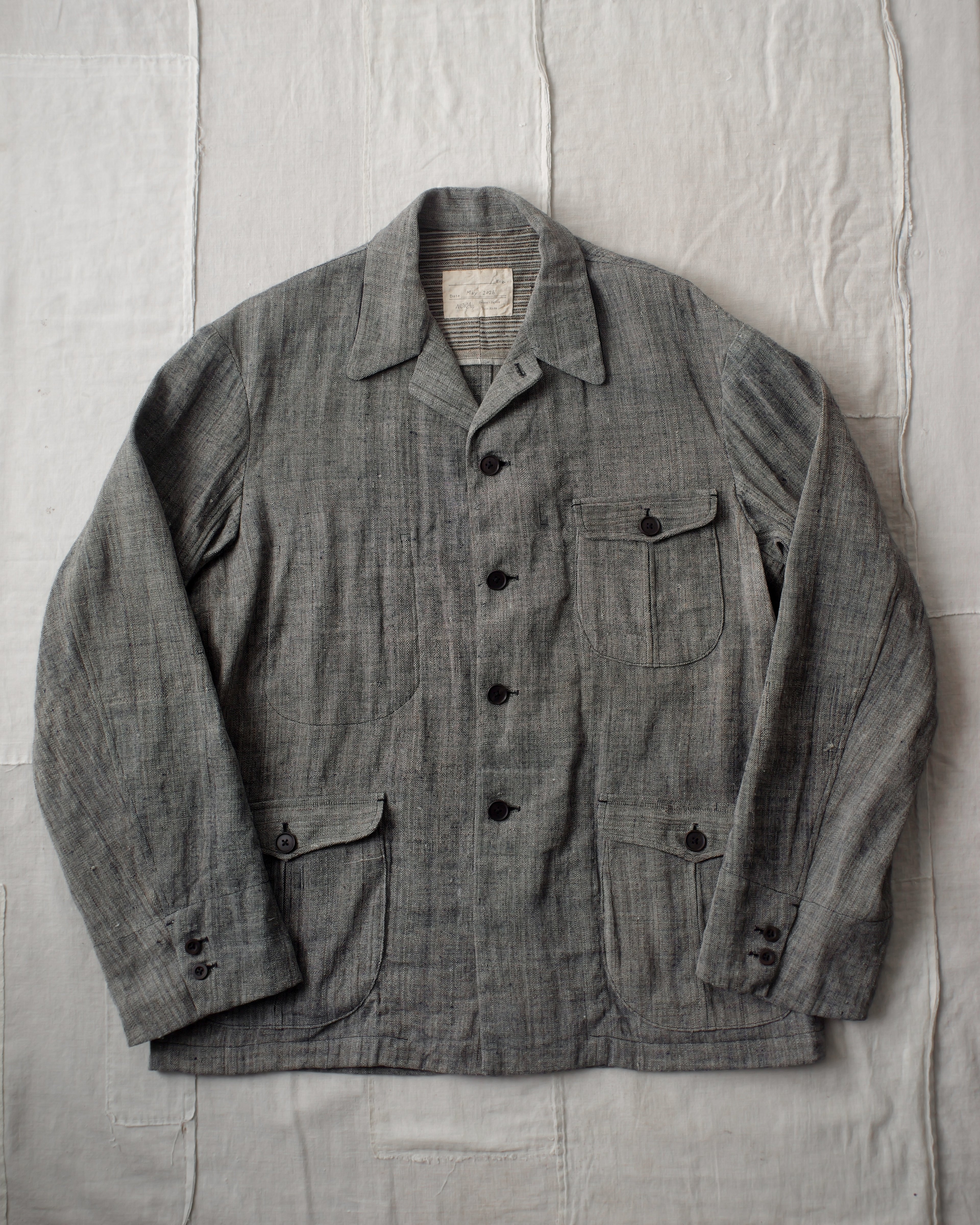 NORA JACKET -antique japanese cotton/hemp-