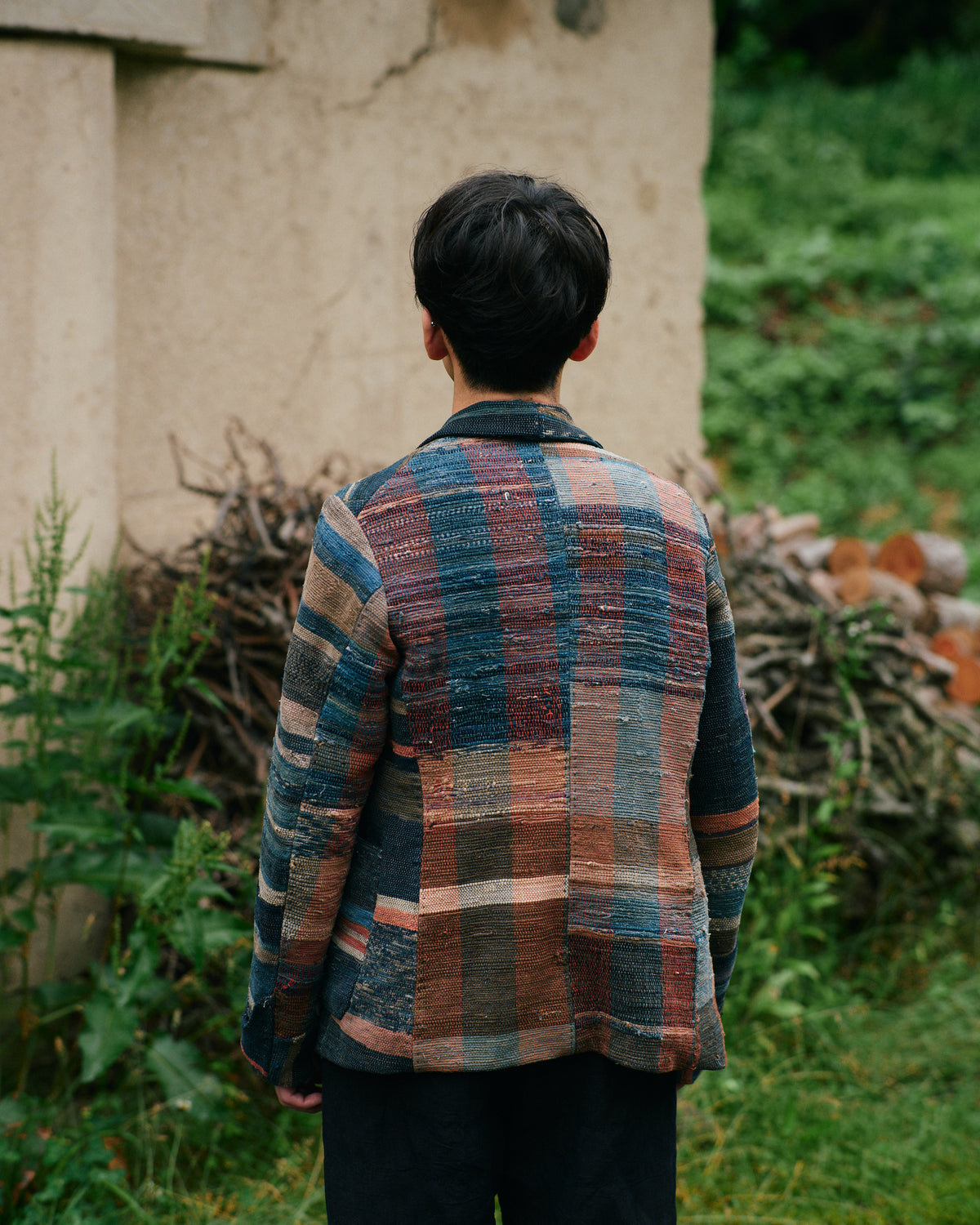 NORA JACKET~Japan old sakiori fabric~裂織