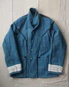 NORA JACKET -antique japanese indigo hemp-