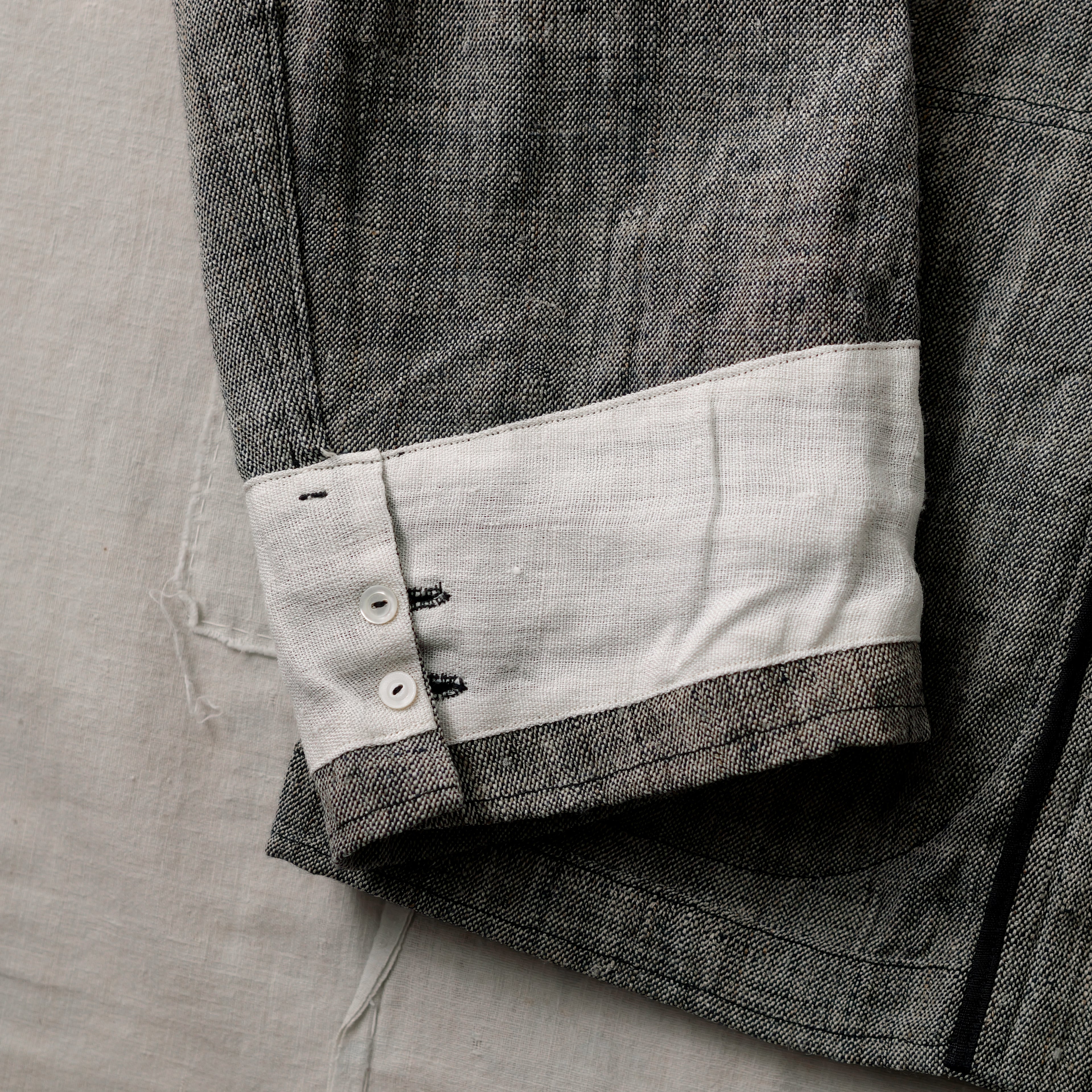 NORA JACKET -antique japanese cotton/hemp-