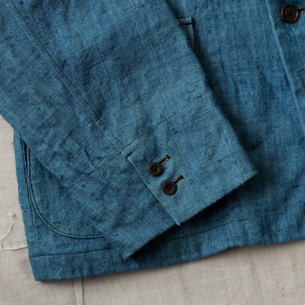NORA JACKET -antique japanese indigo hemp-