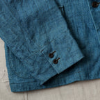 NORA JACKET -antique japanese indigo hemp-