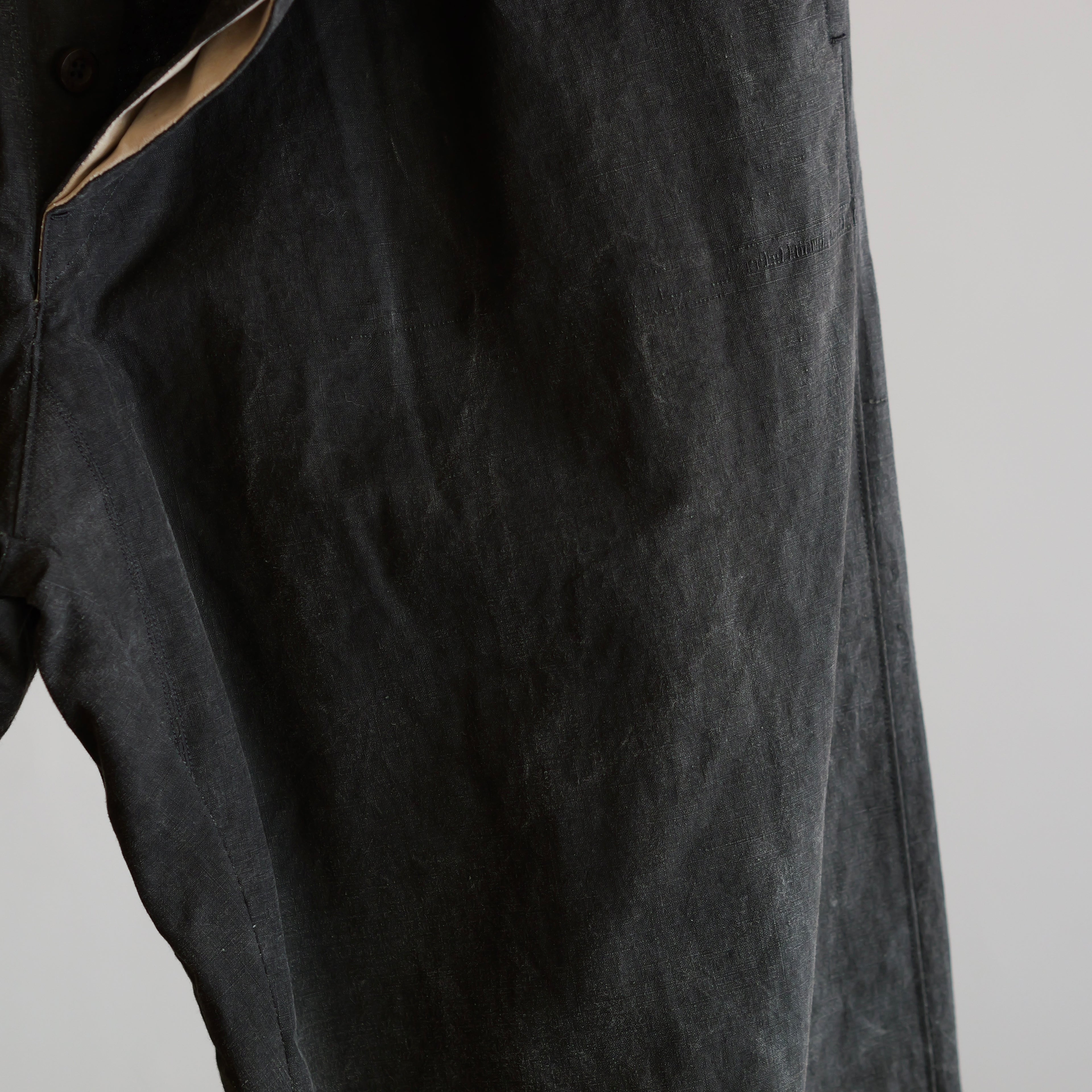 NORA WORK PANTS~japan old black cotton fabric~