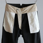 NORA WORK PANTS~japan old black cotton fabric~