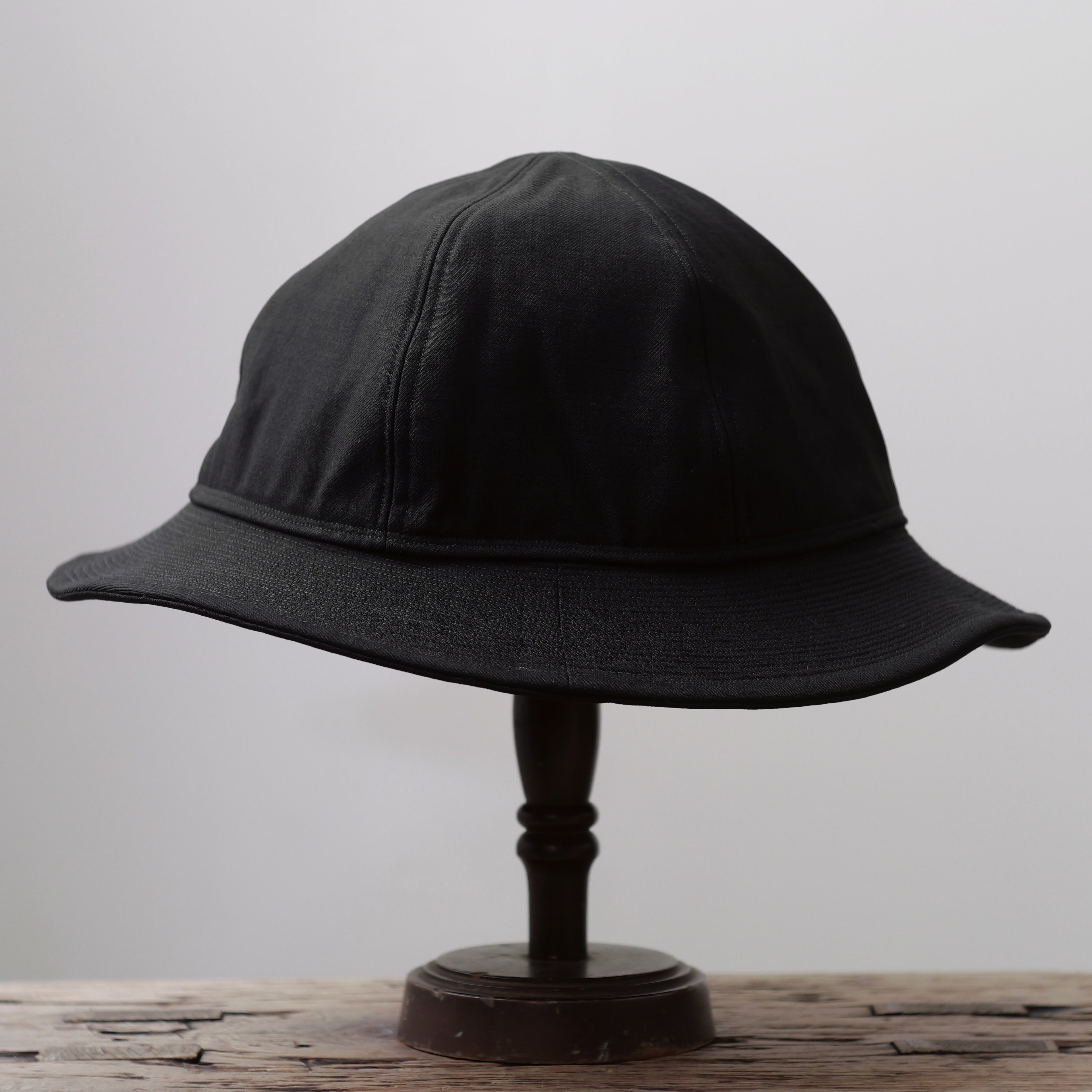 NORA HAT ~type 2nd~japan old wool gabardine fabric①