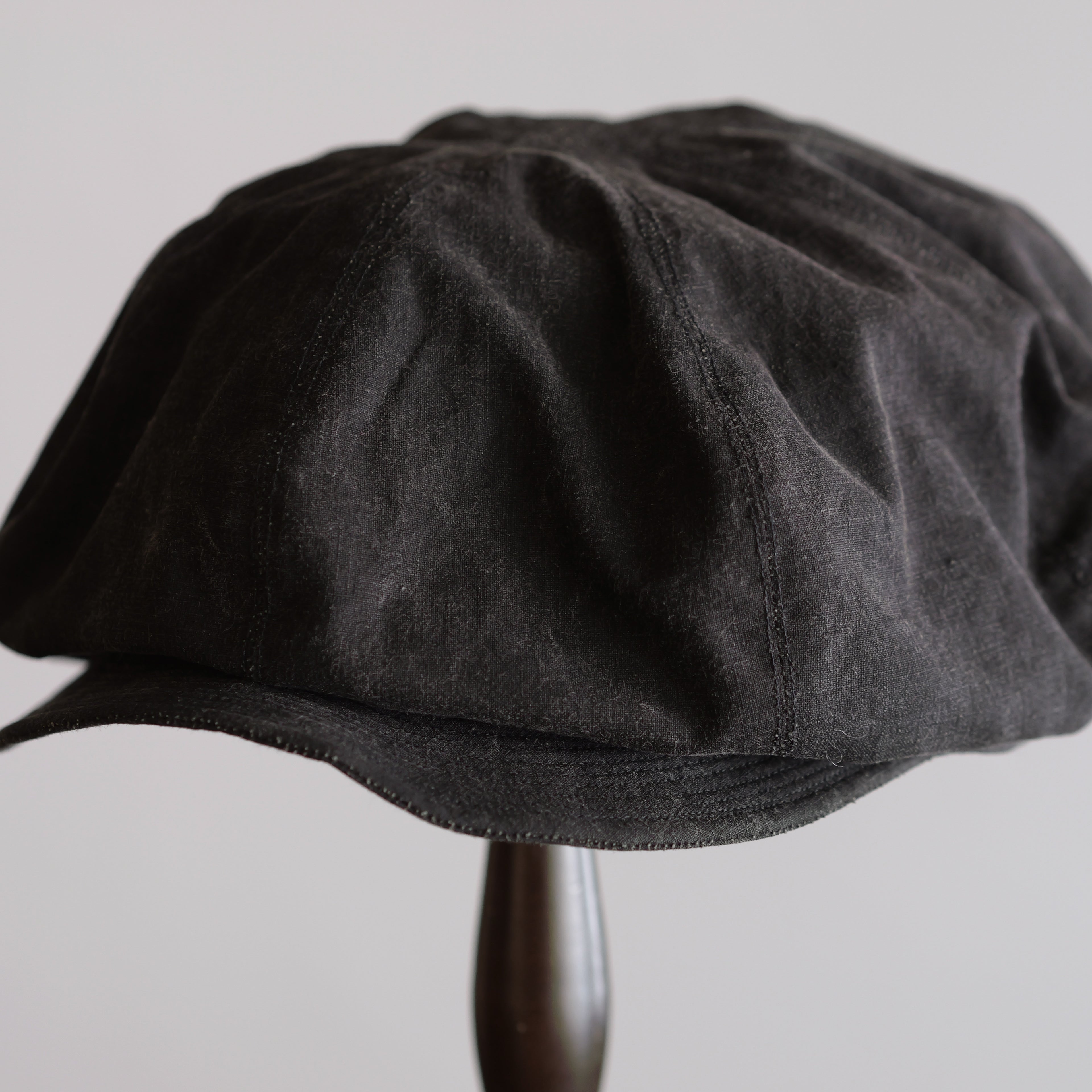 NORA CAP ~type newsboy~60 japan old black cotton