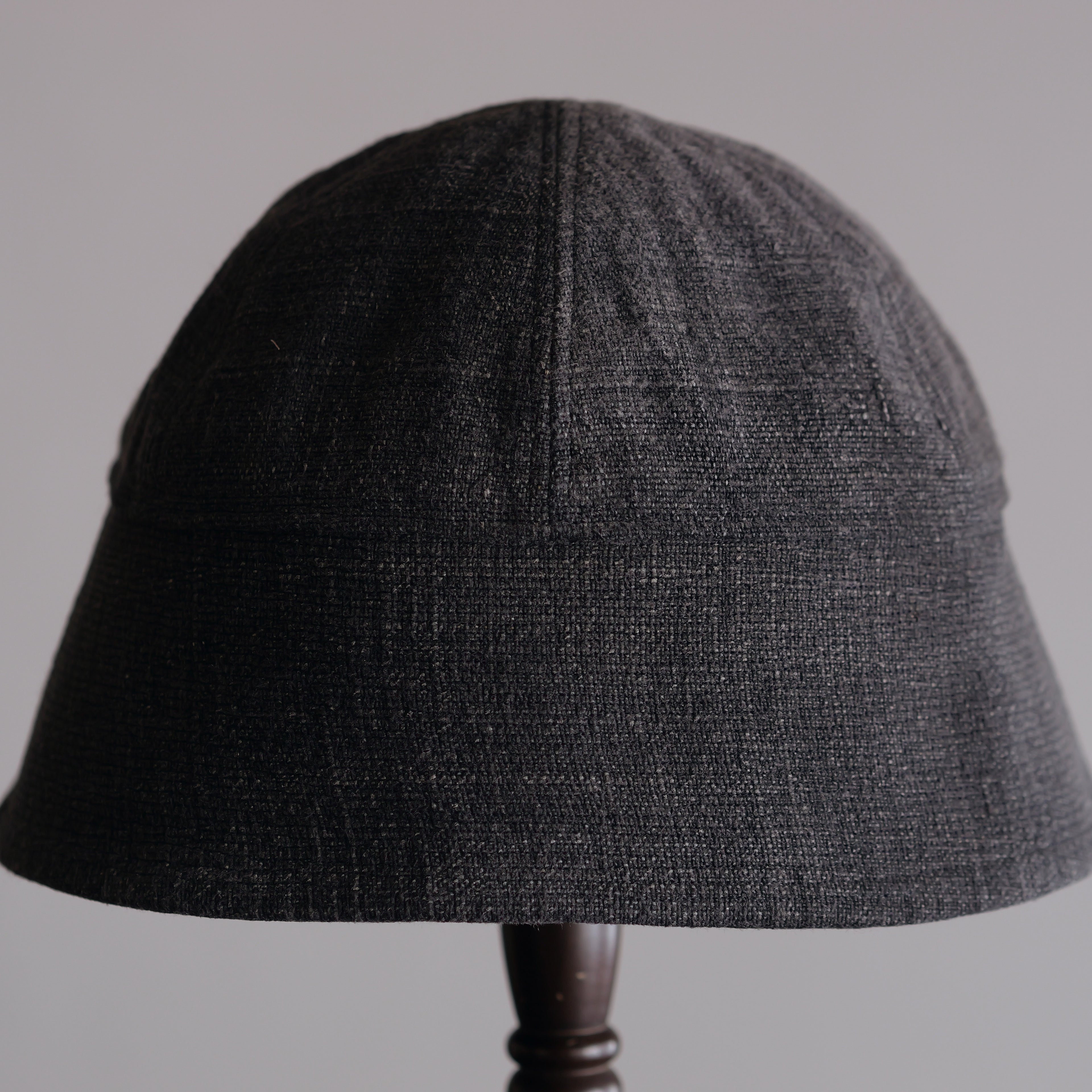 NORA HAT ~type 1st~japan old  sumi black hemp fabric