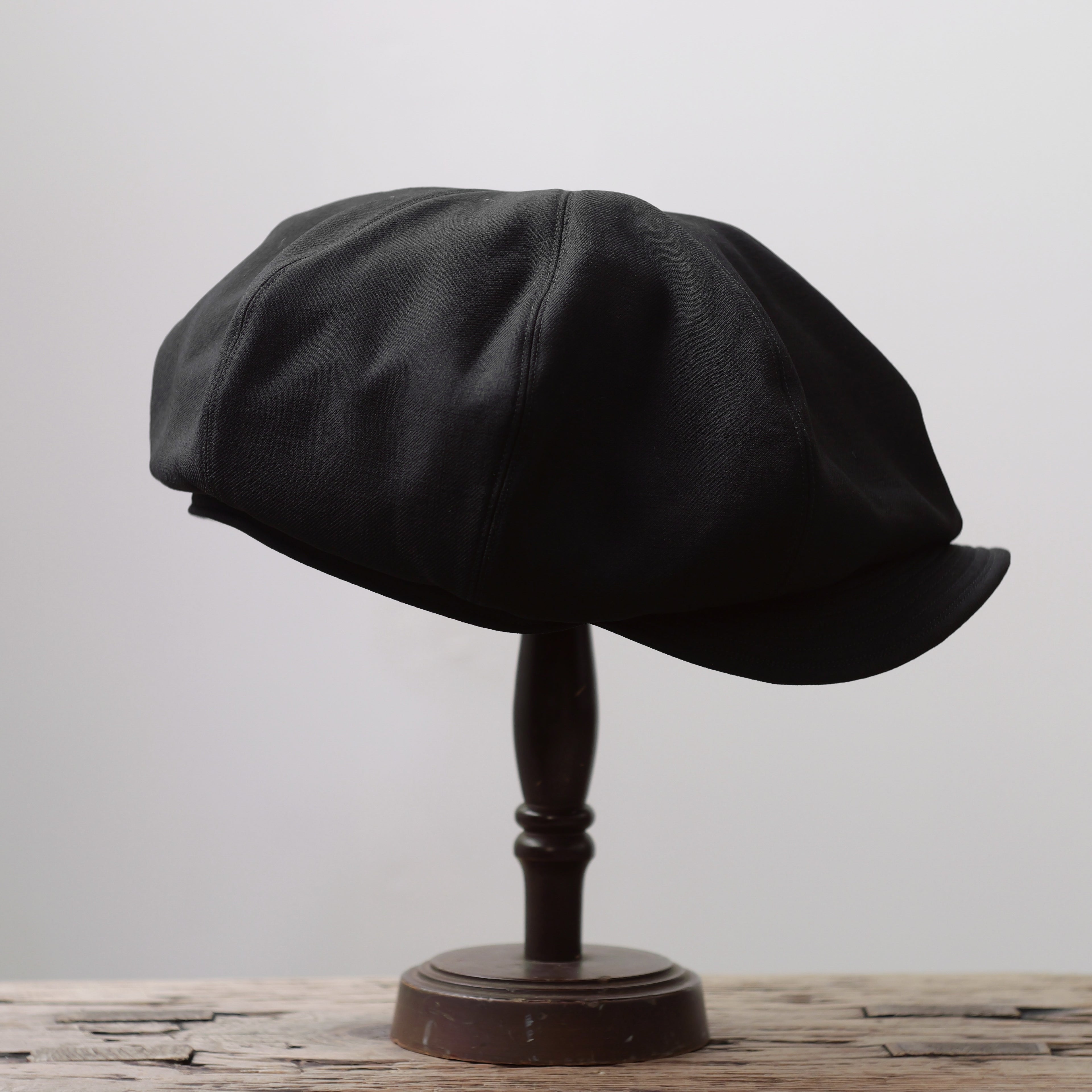 NORA CAP ~type newsboy~60 japan old wool gabardine fabric