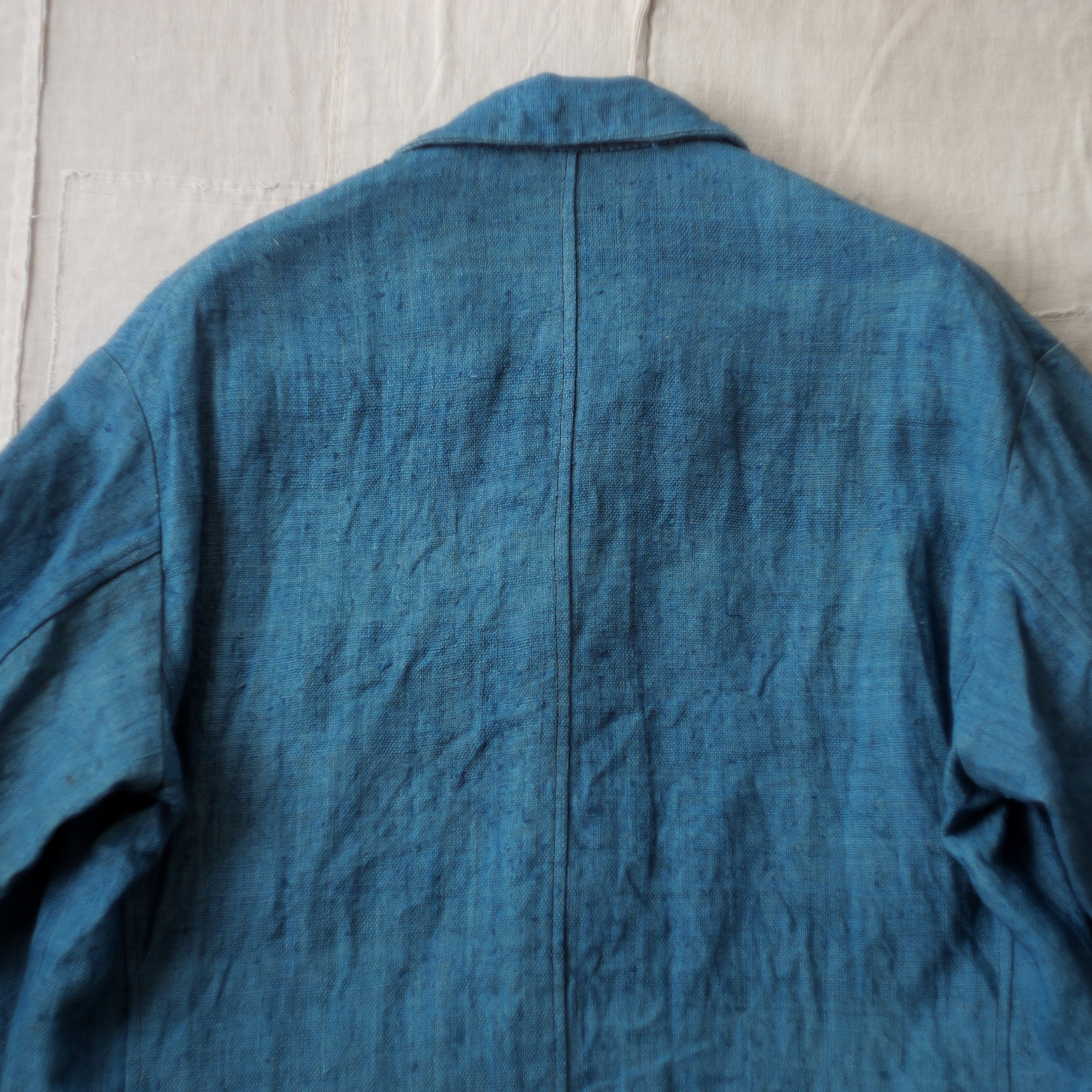 NORA JACKET -antique japanese indigo hemp-