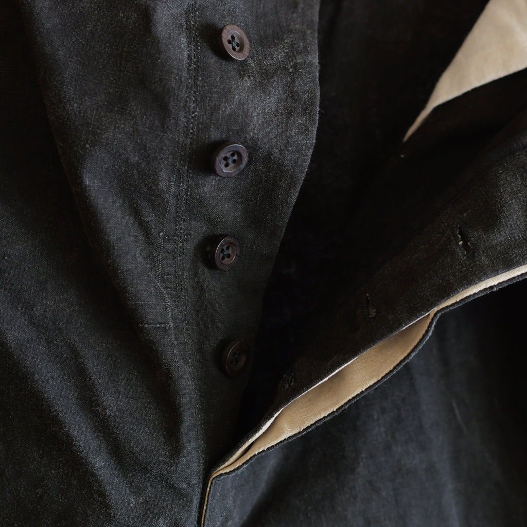 NORA WORK PANTS~japan old black cotton fabric~