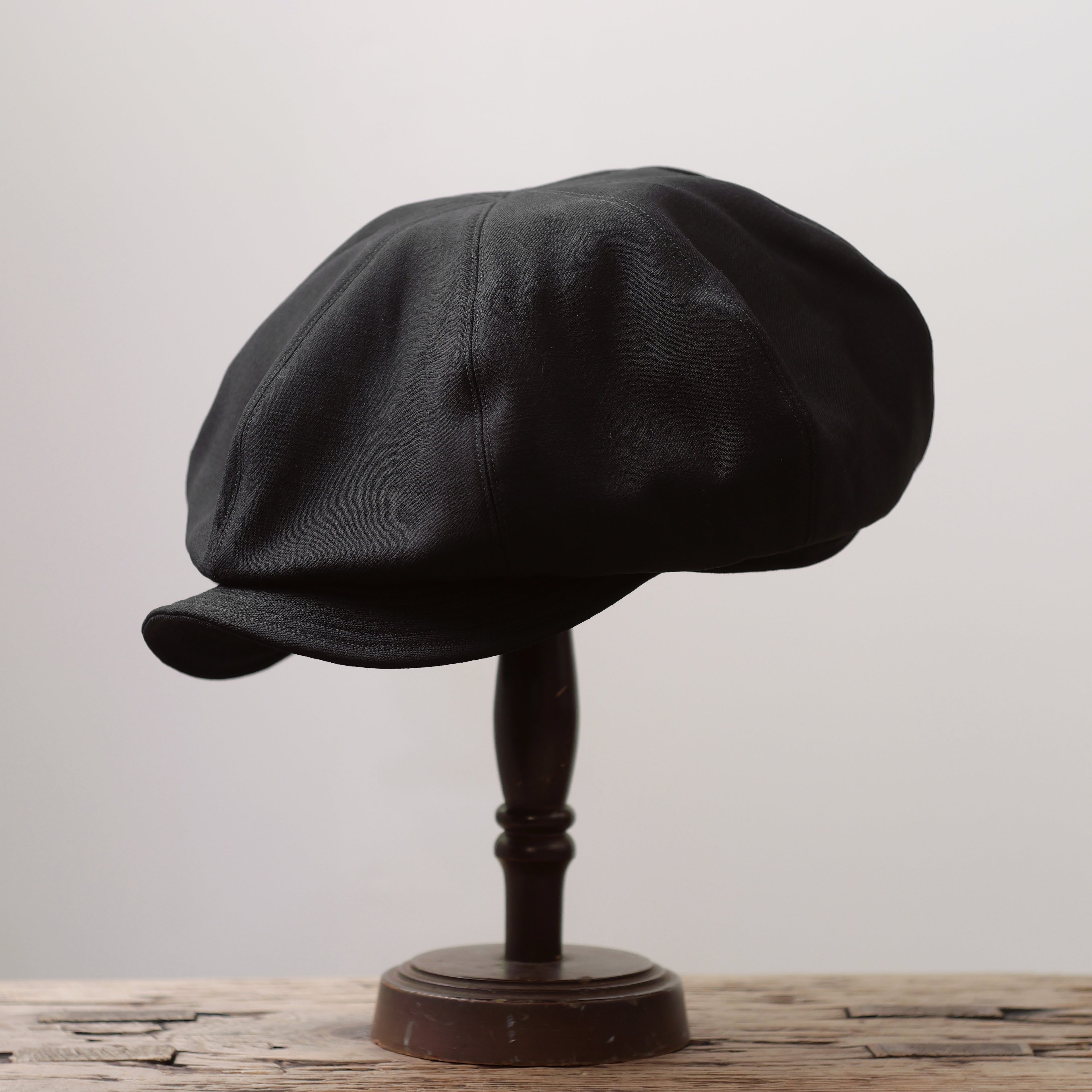 NORA CAP ~type newsboy~60 japan old wool gabardine fabric