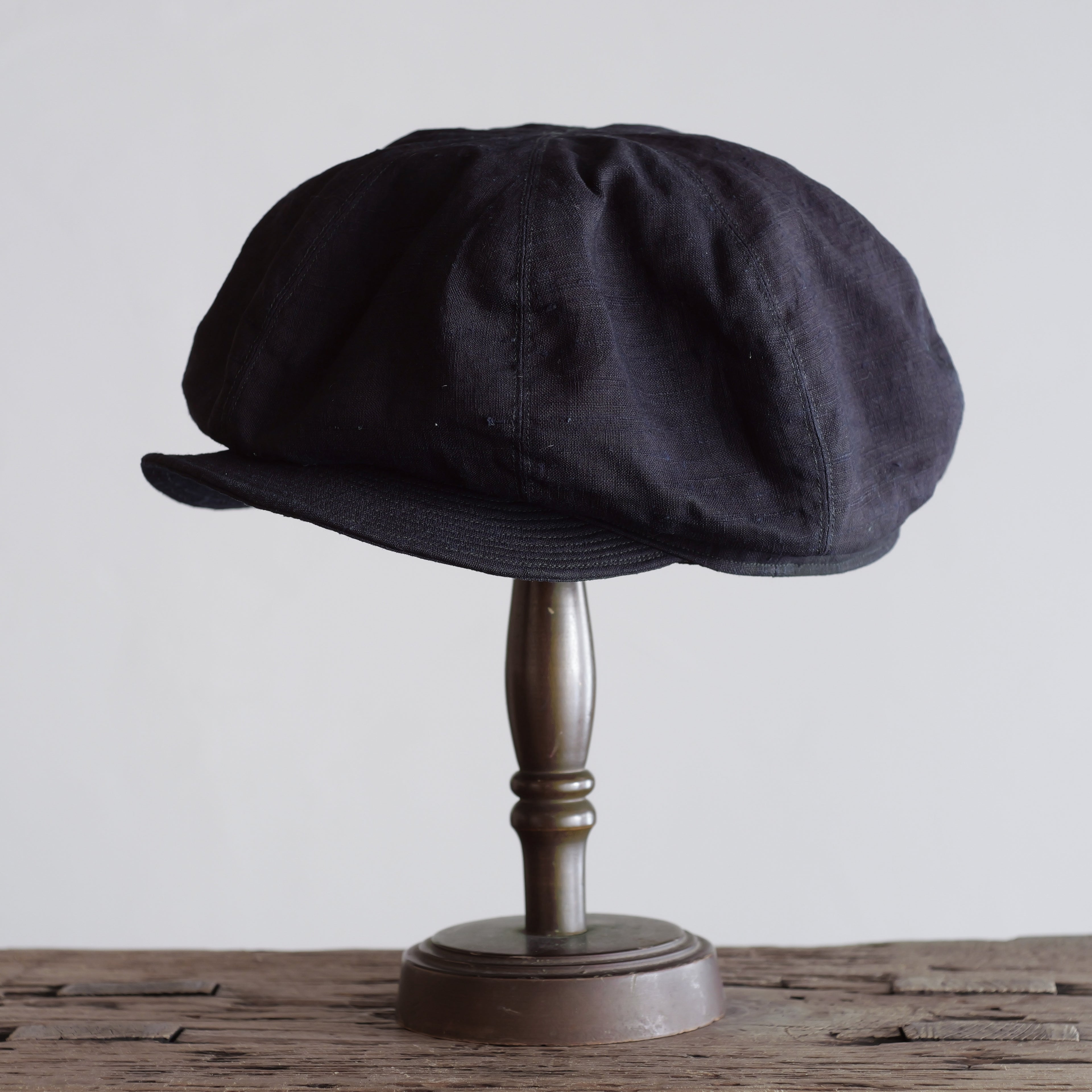NORA CAP ~type newsboy~60 japan old indigo silk fabric