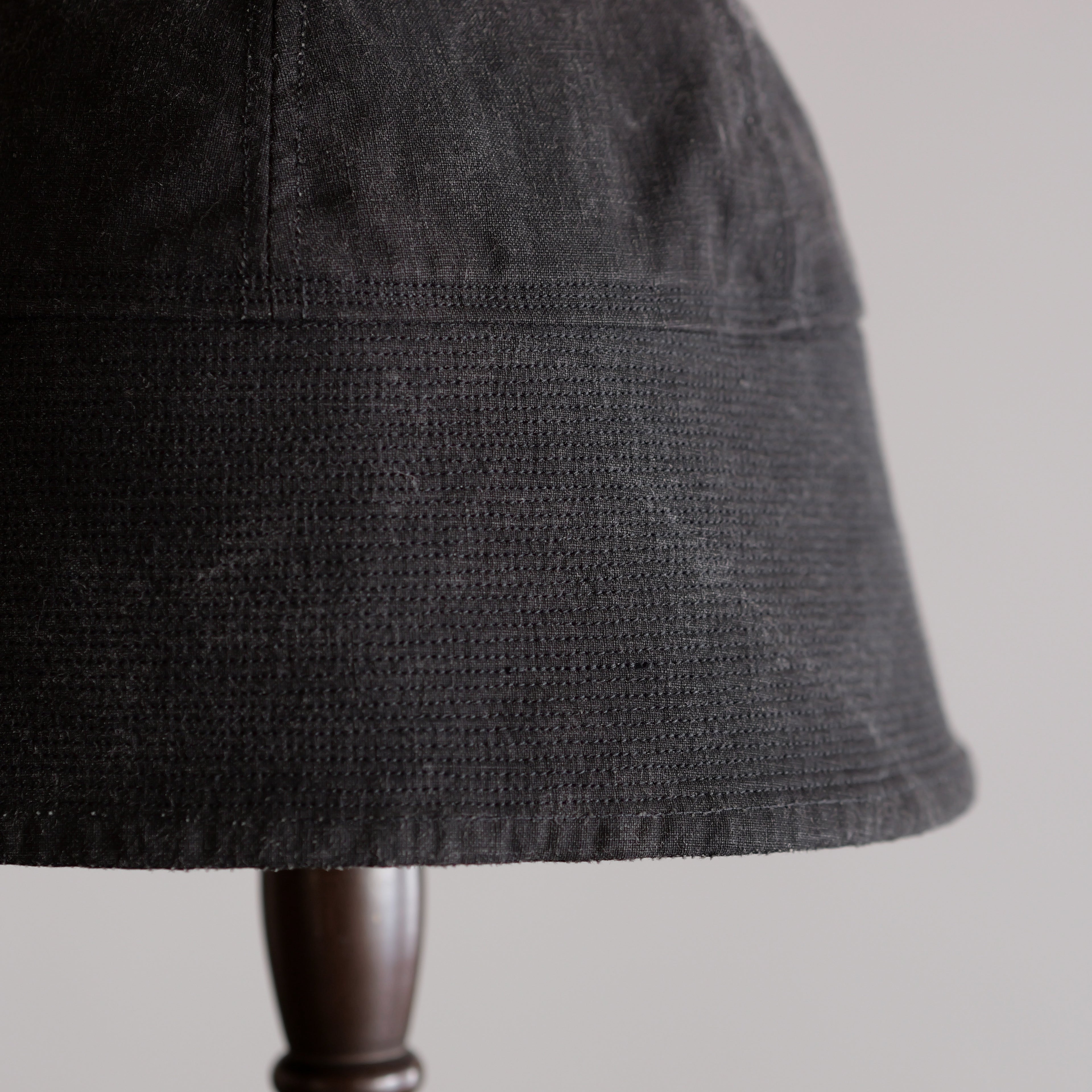 NORA HAT ~type 1st~japan old black cotton fabric⓶
