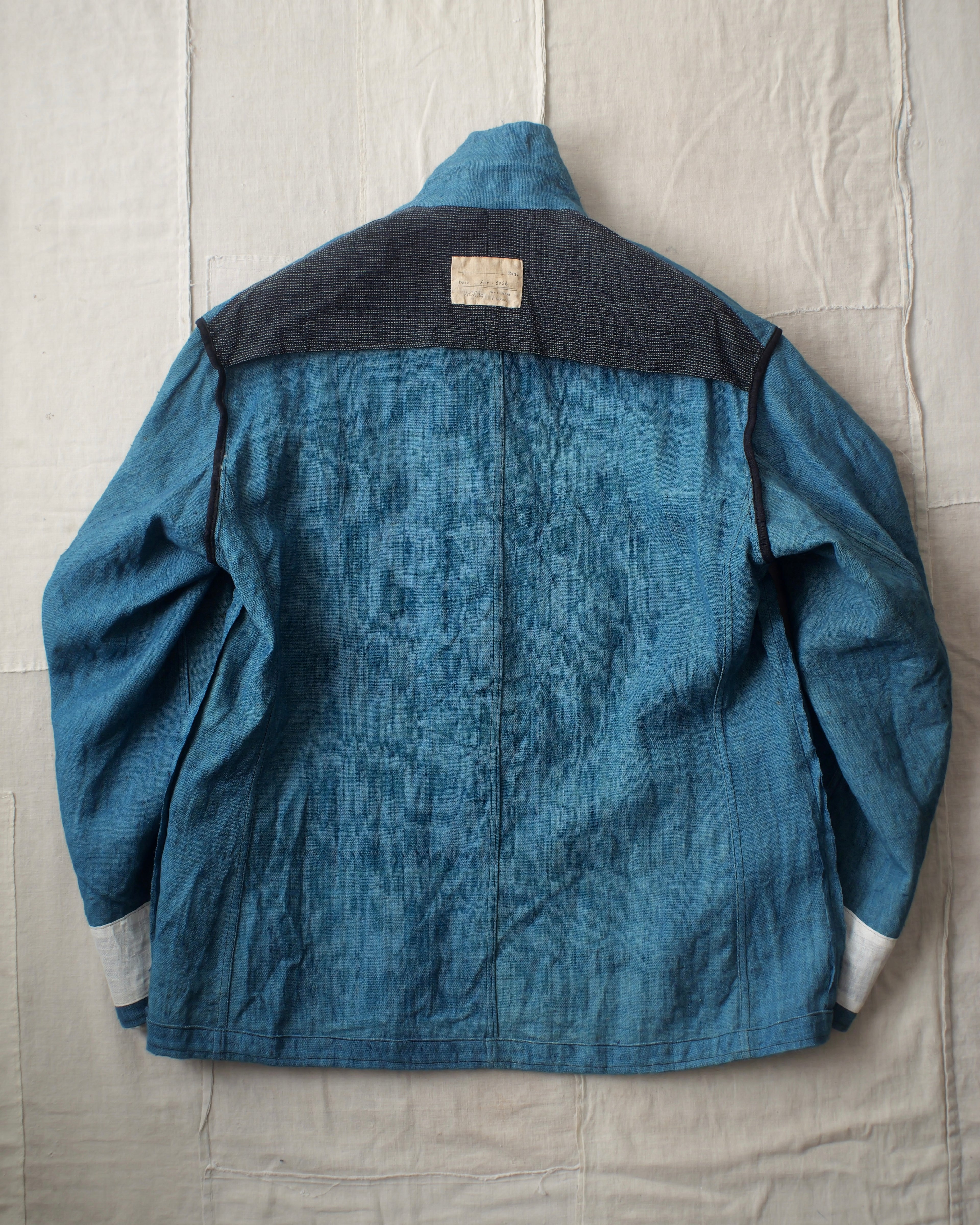 NORA JACKET -antique japanese indigo hemp-
