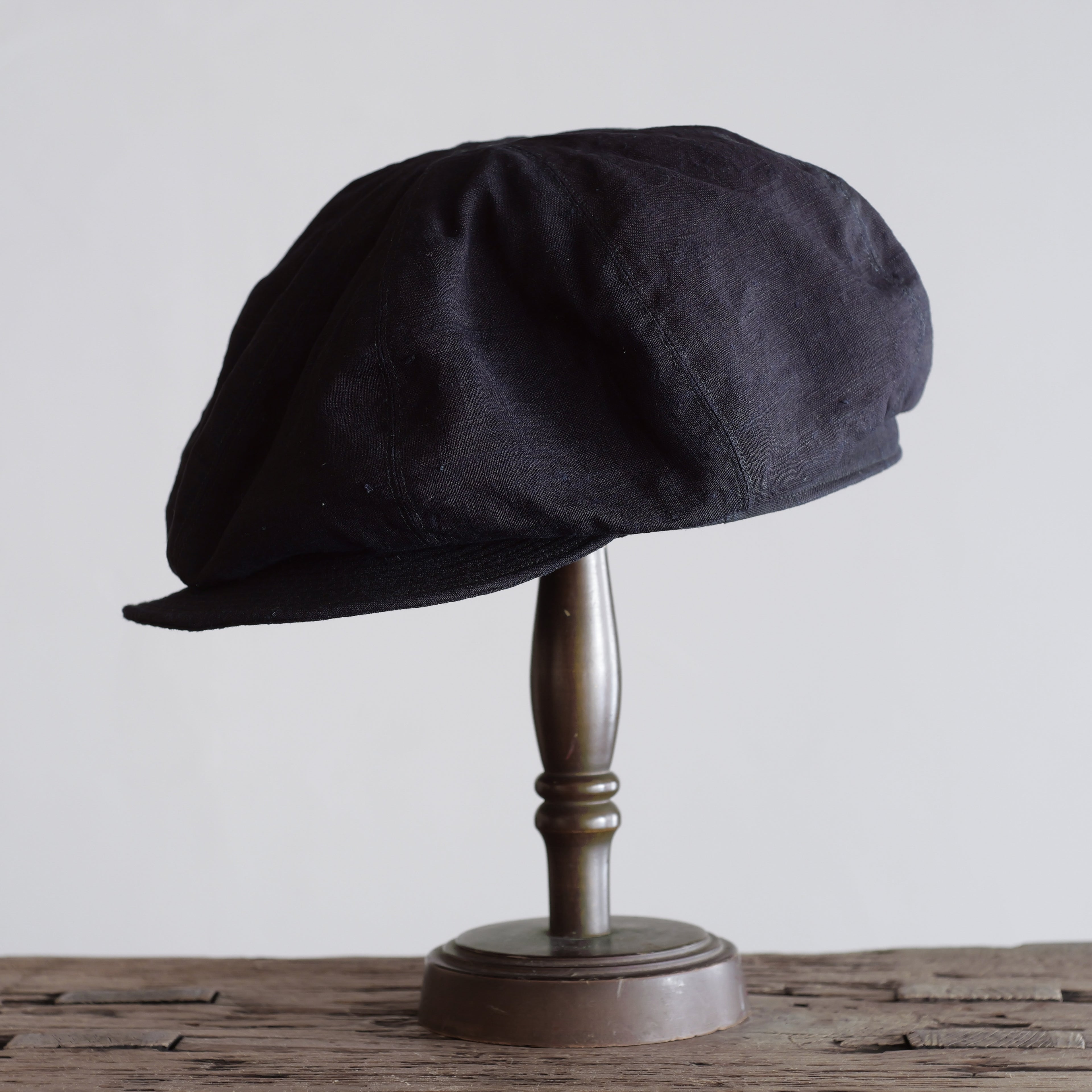 NORA CAP ~type newsboy~60 japan old indigo silk fabric
