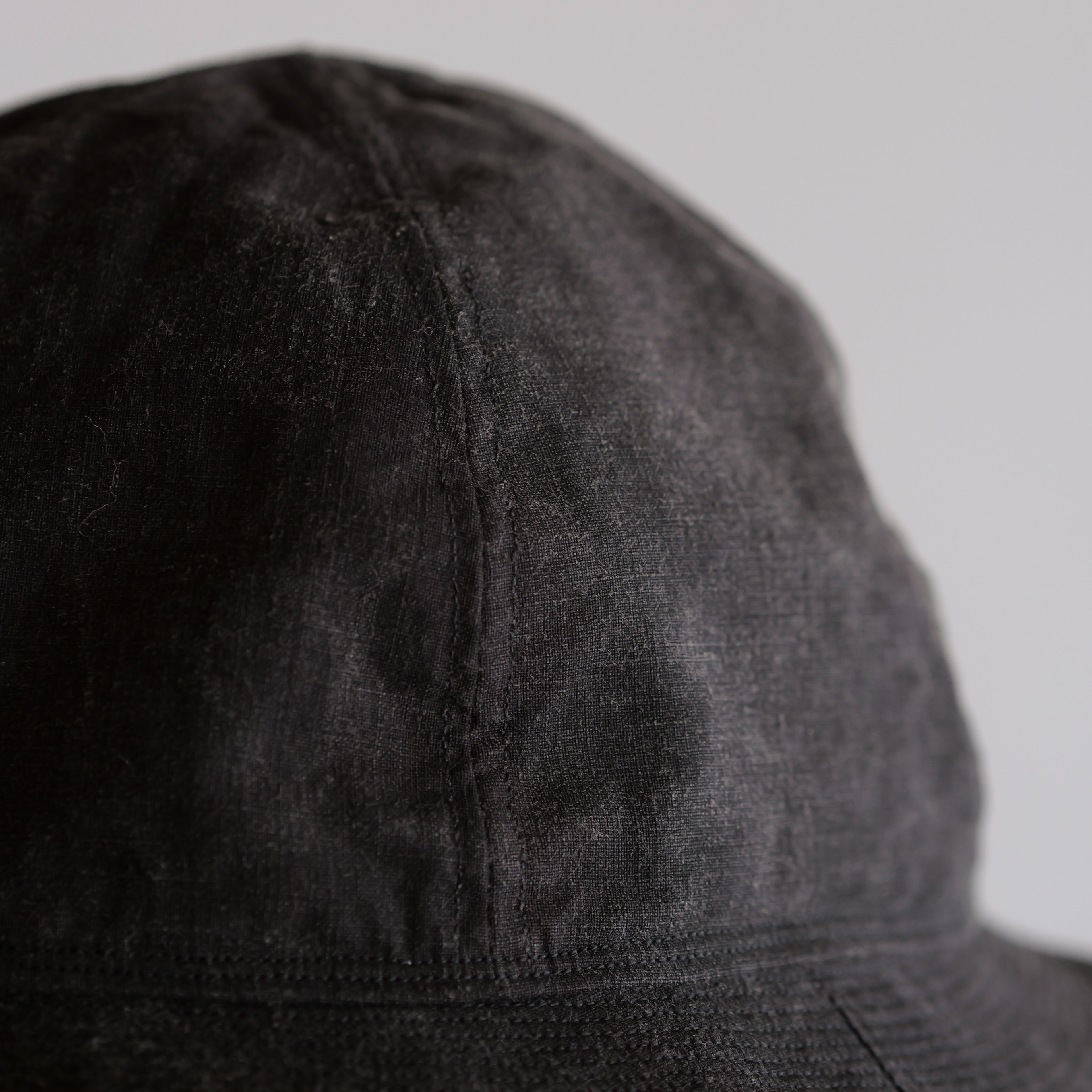NORA HAT ~type 2nd~japan old black cotton fabric