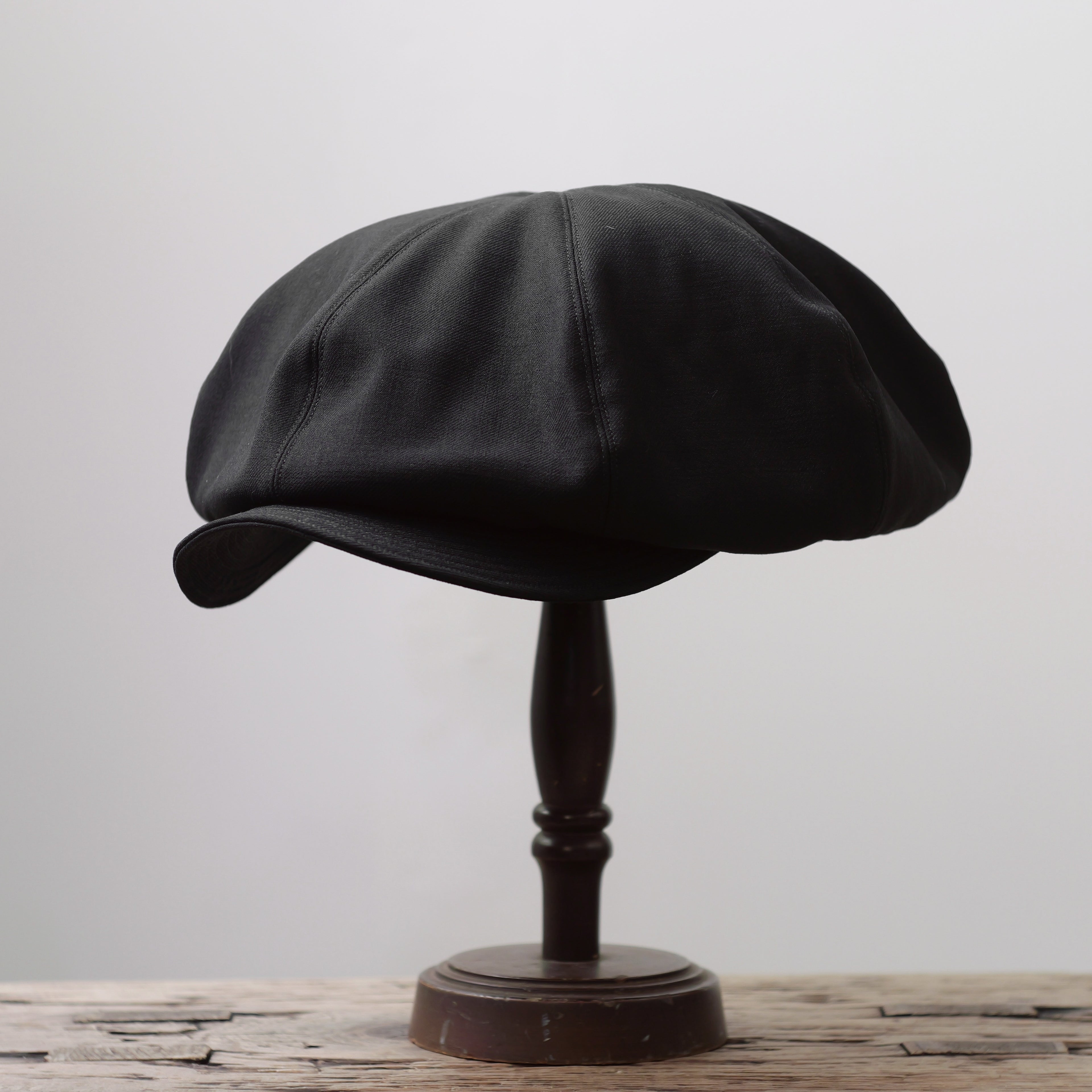 NORA CAP ~type newsboy~61 japan old wool gabardine fabric