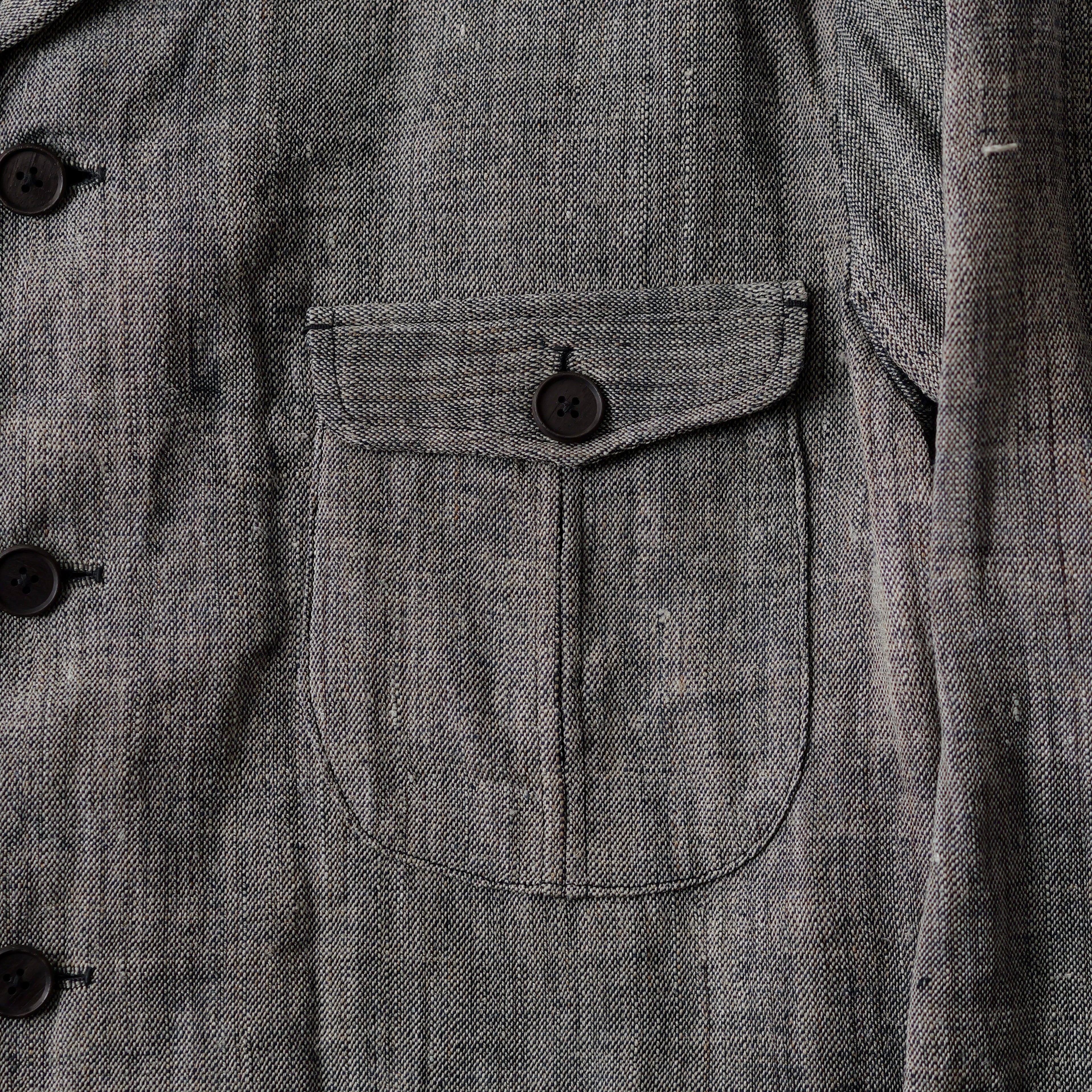 NORA JACKET -antique japanese cotton/hemp-