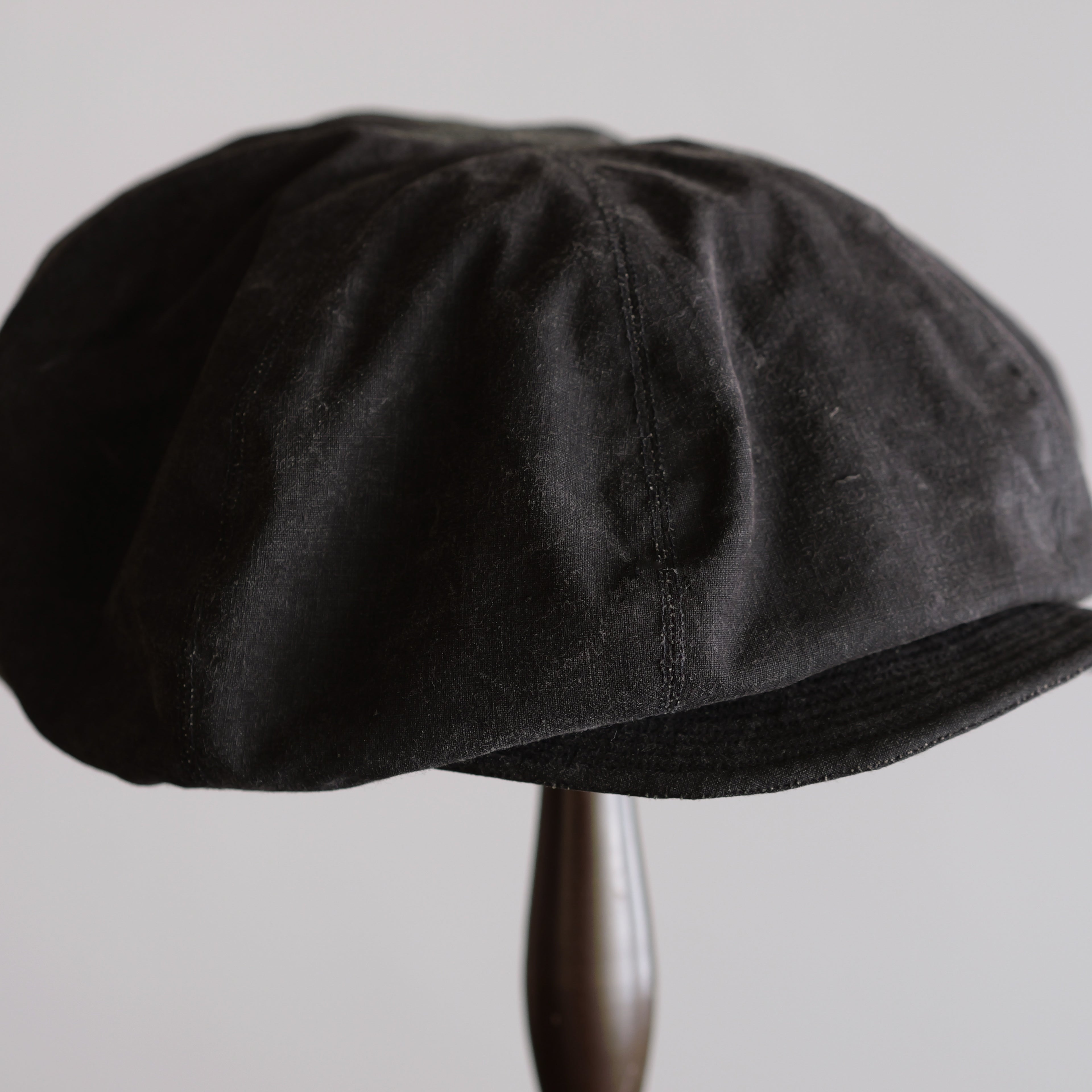 NORA CAP ~type newsboy~60 japan old black cotton