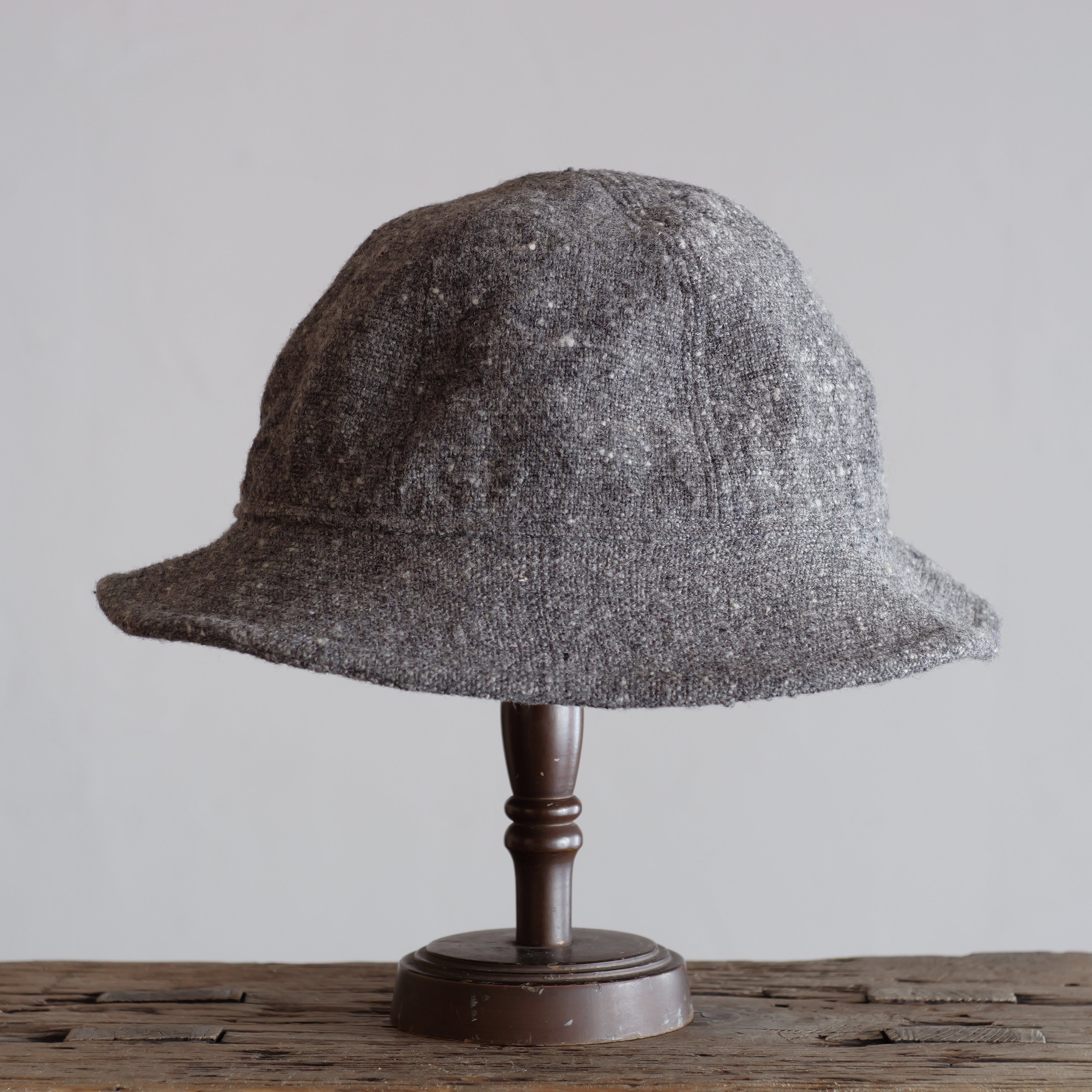 NORA HAT ~type 2nd~japan old handwoven wool fabric