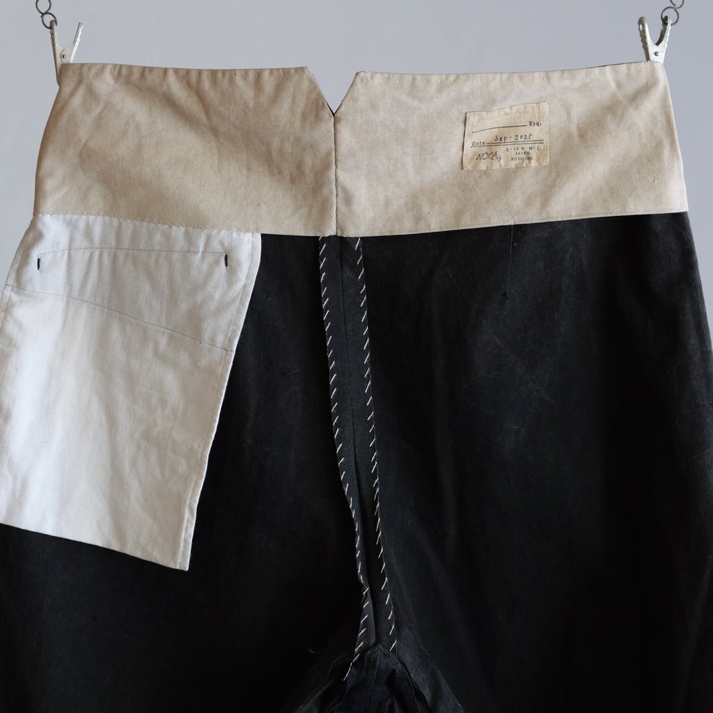 NORA WORK PANTS~japan old black cotton fabric~