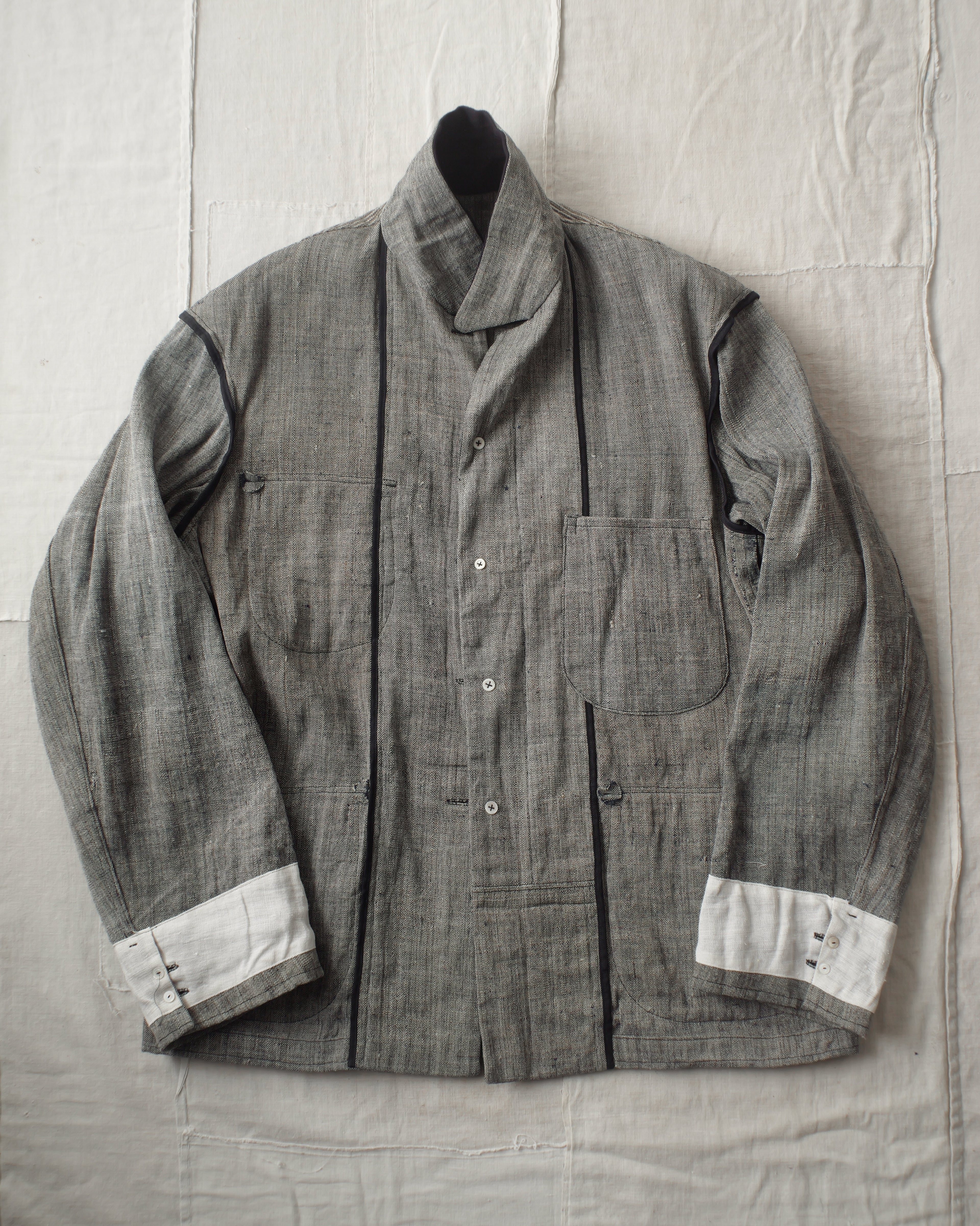 NORA JACKET -antique japanese cotton/hemp-
