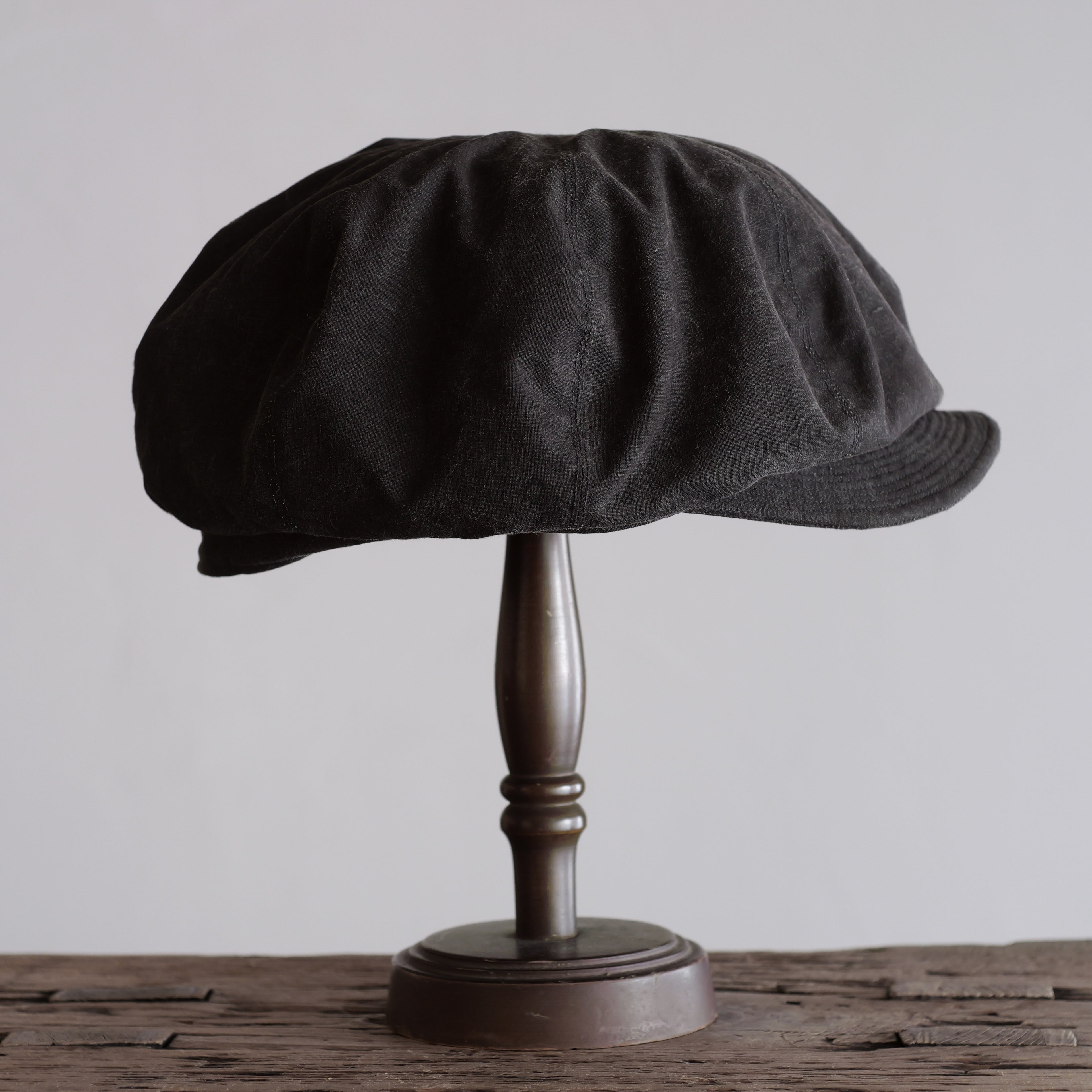 NORA CAP ~type newsboy~60 japan old black cotton