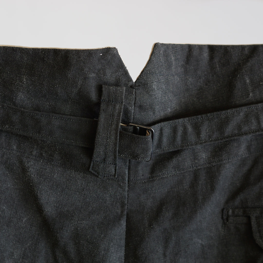 NORA WORK PANTS~japan old black cotton fabric~