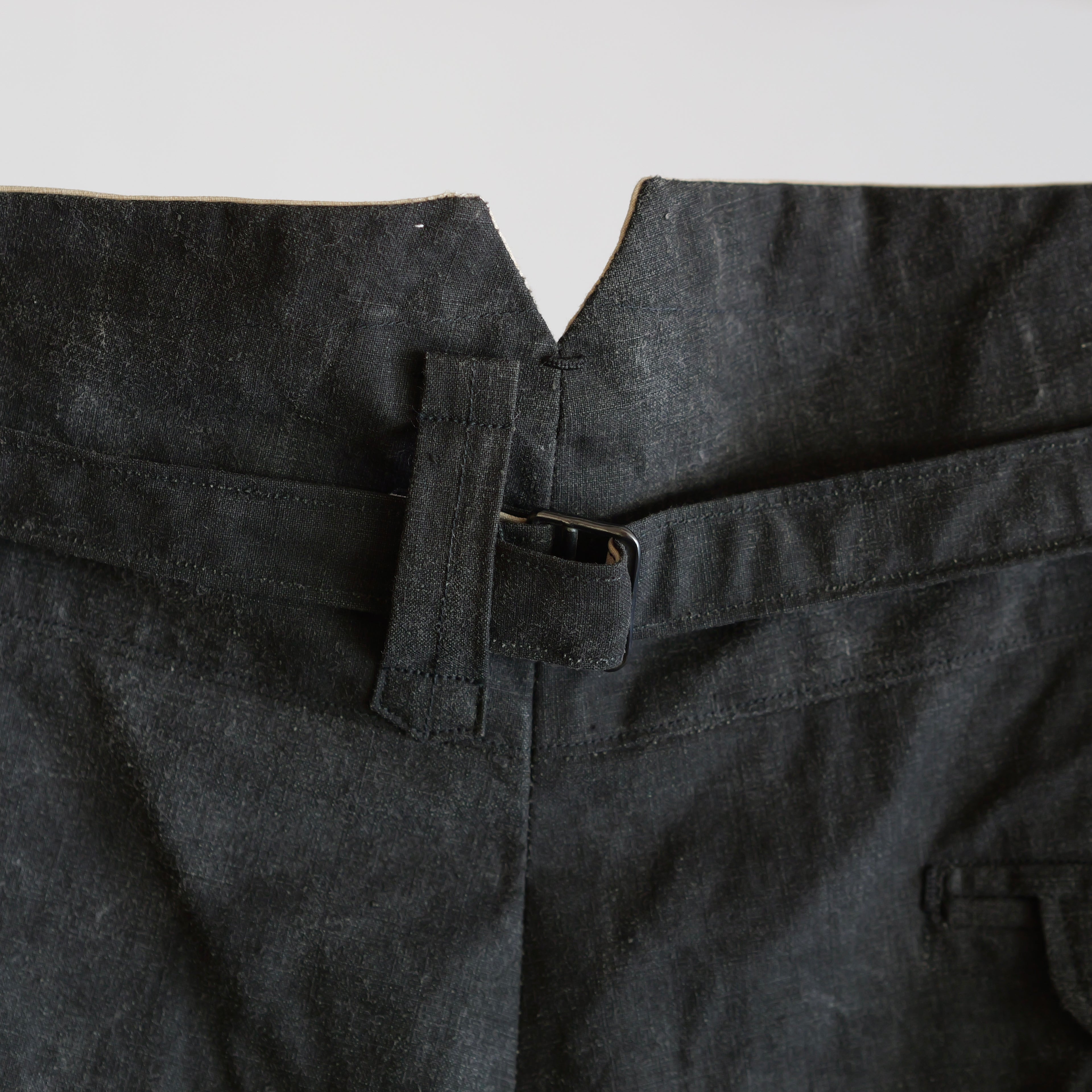 NORA WORK PANTS~japan old black cotton fabric~