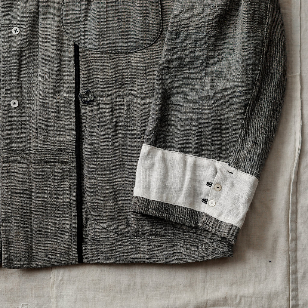 NORA JACKET -antique japanese cotton/hemp-