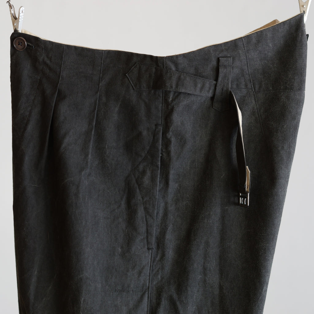 NORA WORK PANTS~japan old black cotton fabric~
