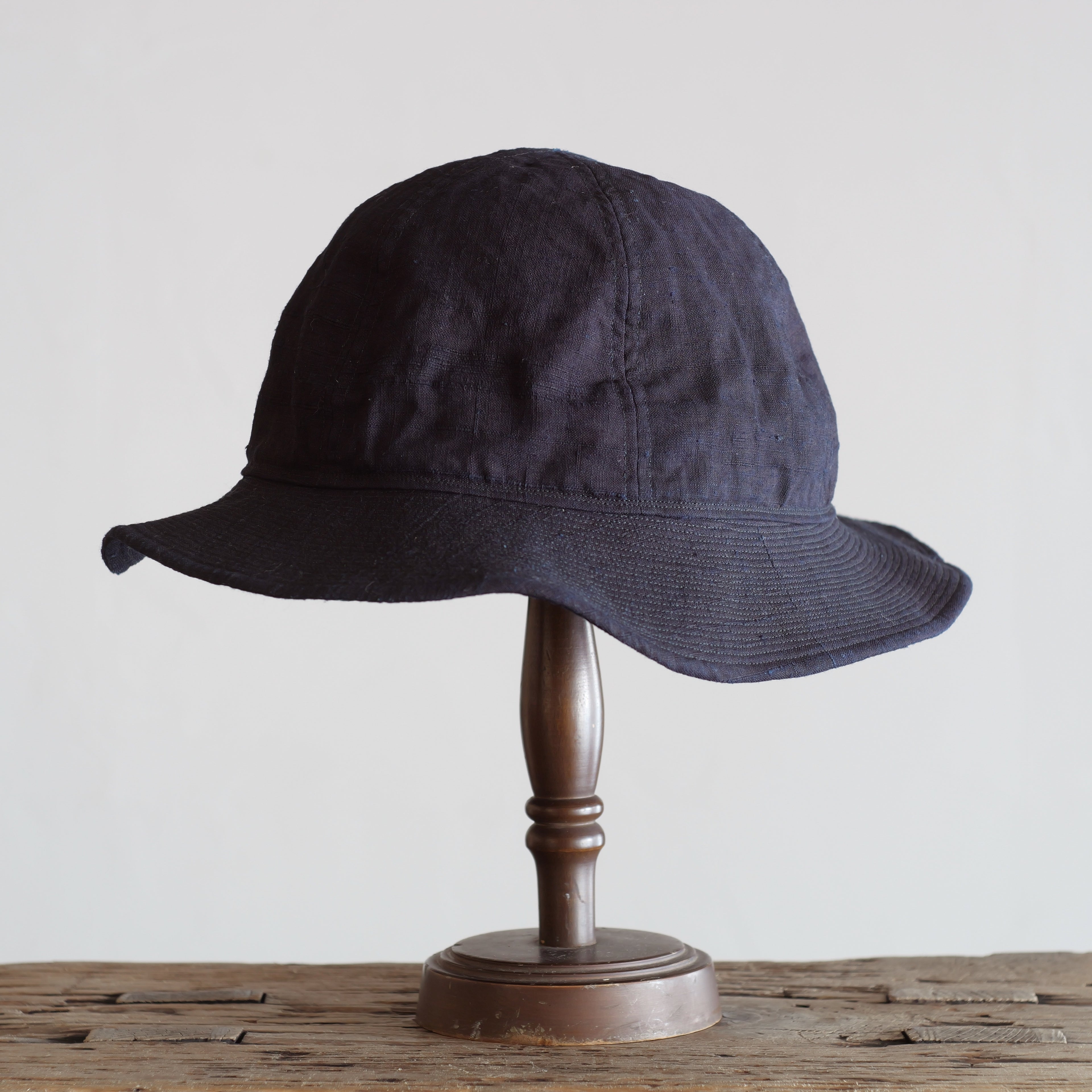 NORA HAT ~type 2nd~japan old indigo silk fabric