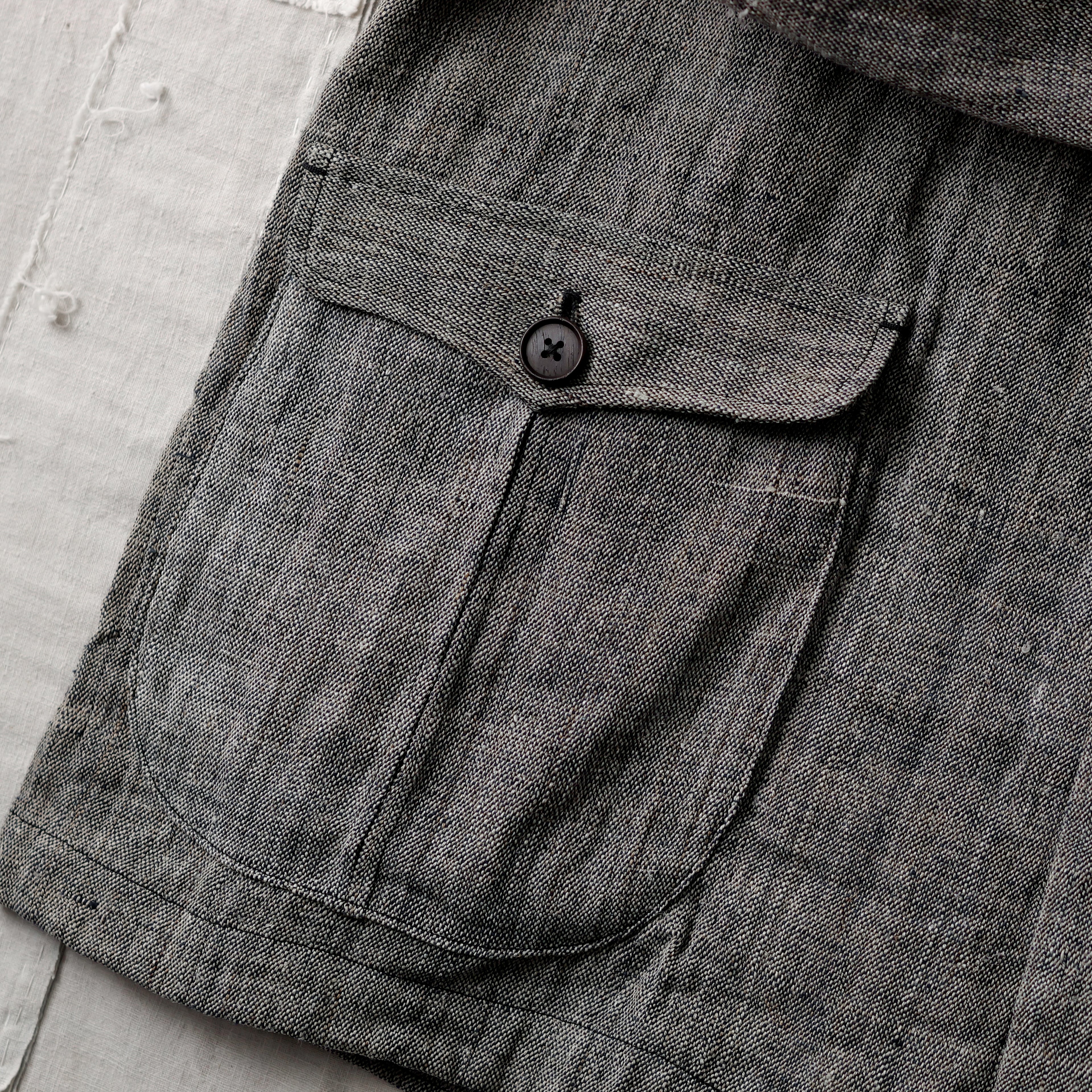 NORA JACKET -antique japanese cotton/hemp-