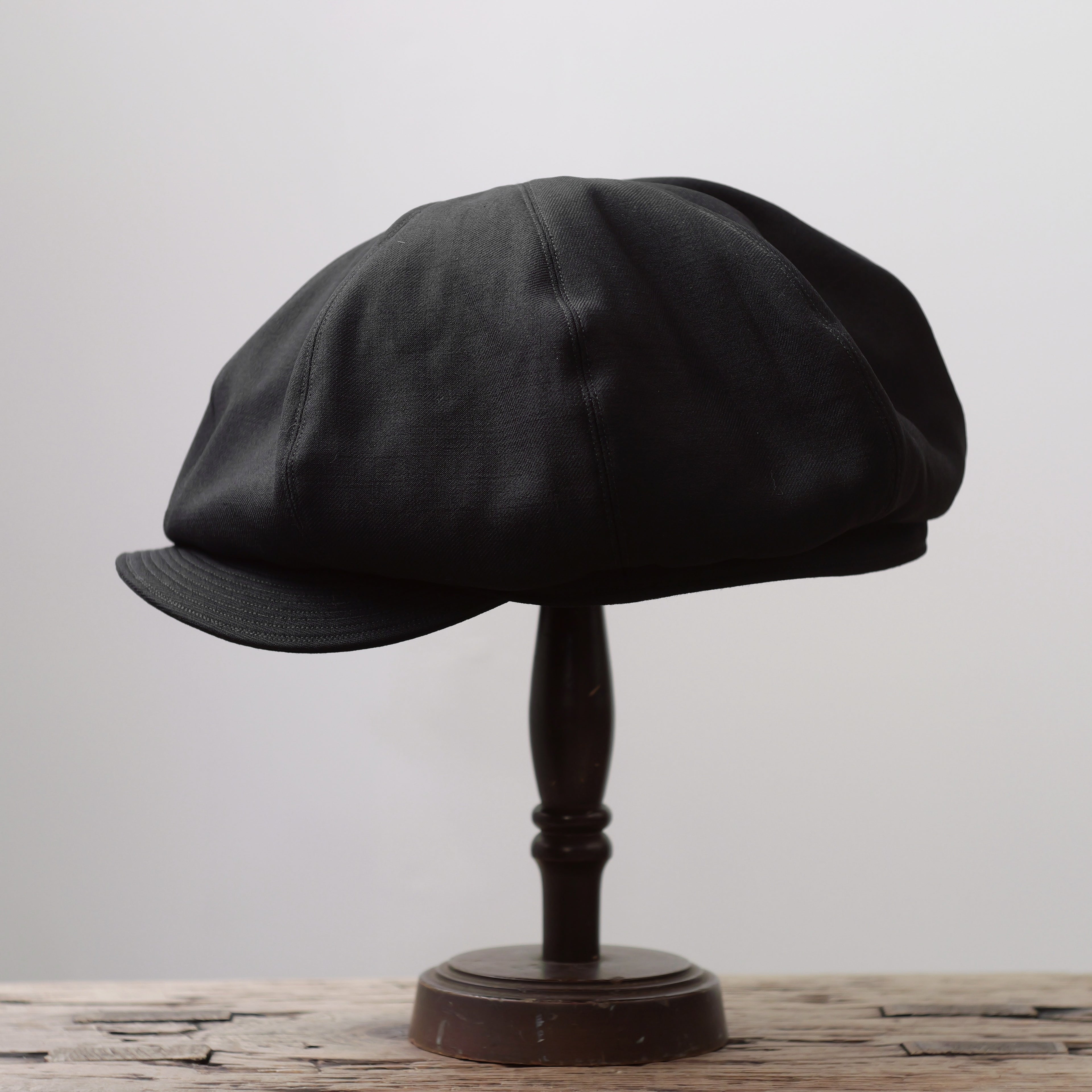 NORA CAP ~type newsboy~61 japan old wool gabardine fabric