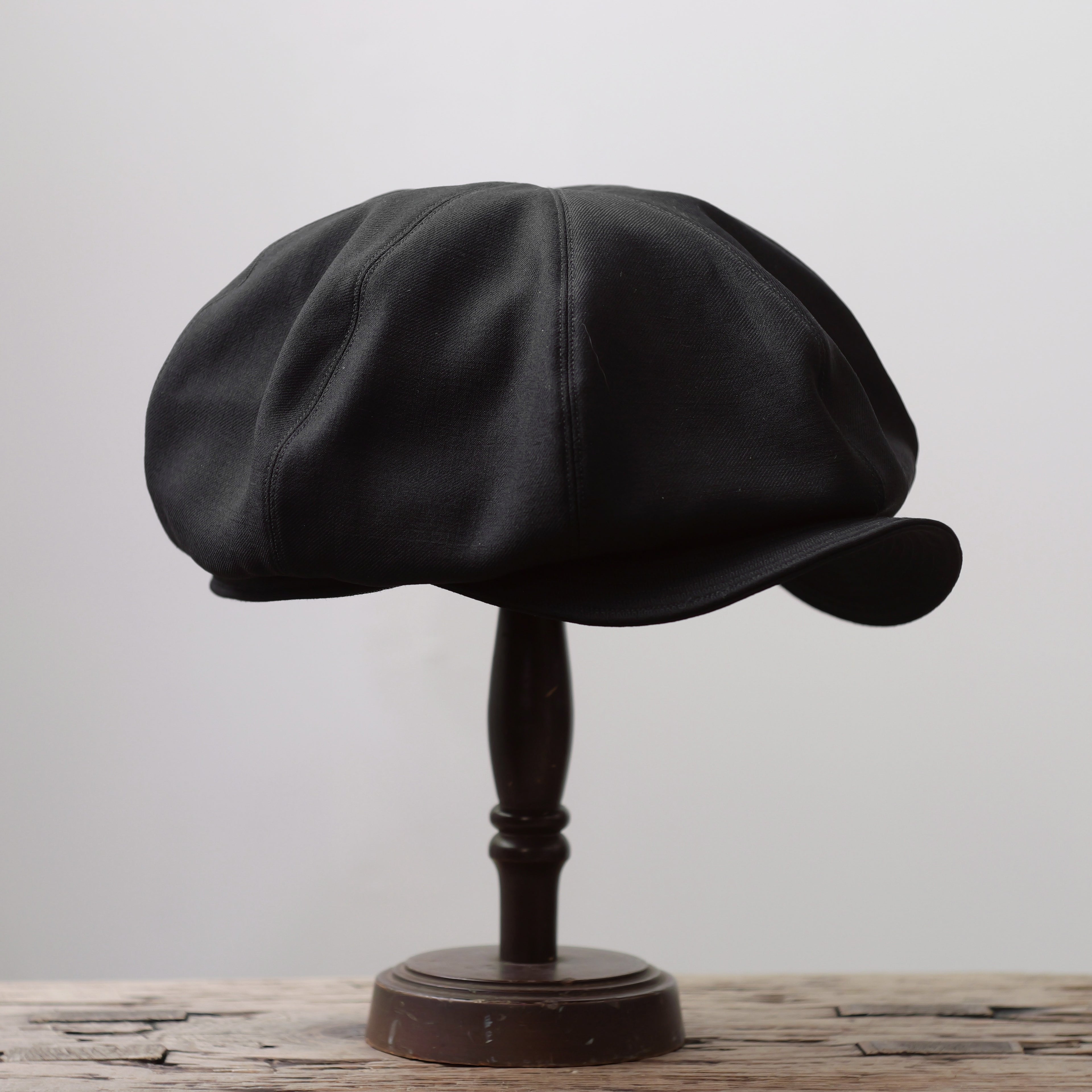 NORA CAP ~type newsboy~61 japan old wool gabardine fabric