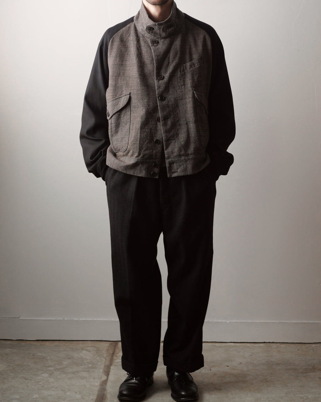 NORA SHORT JACKET~Japan old wool fabric~
