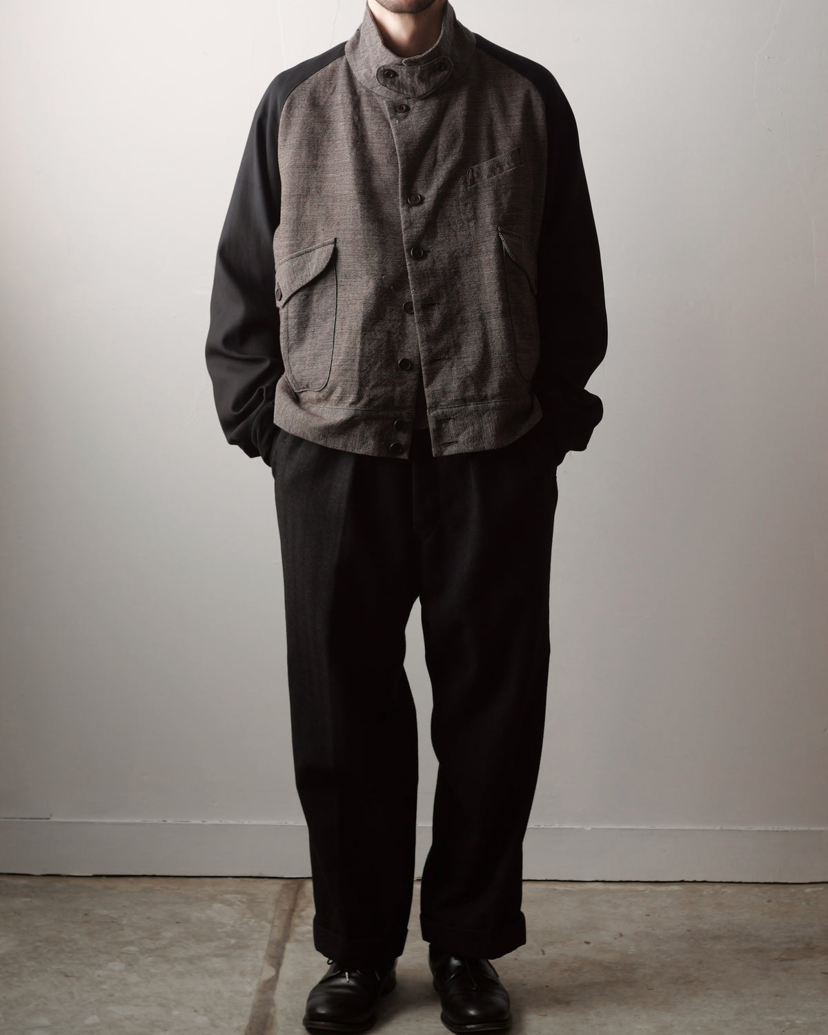 NORA SHORT JACKET~Japan old wool fabric~